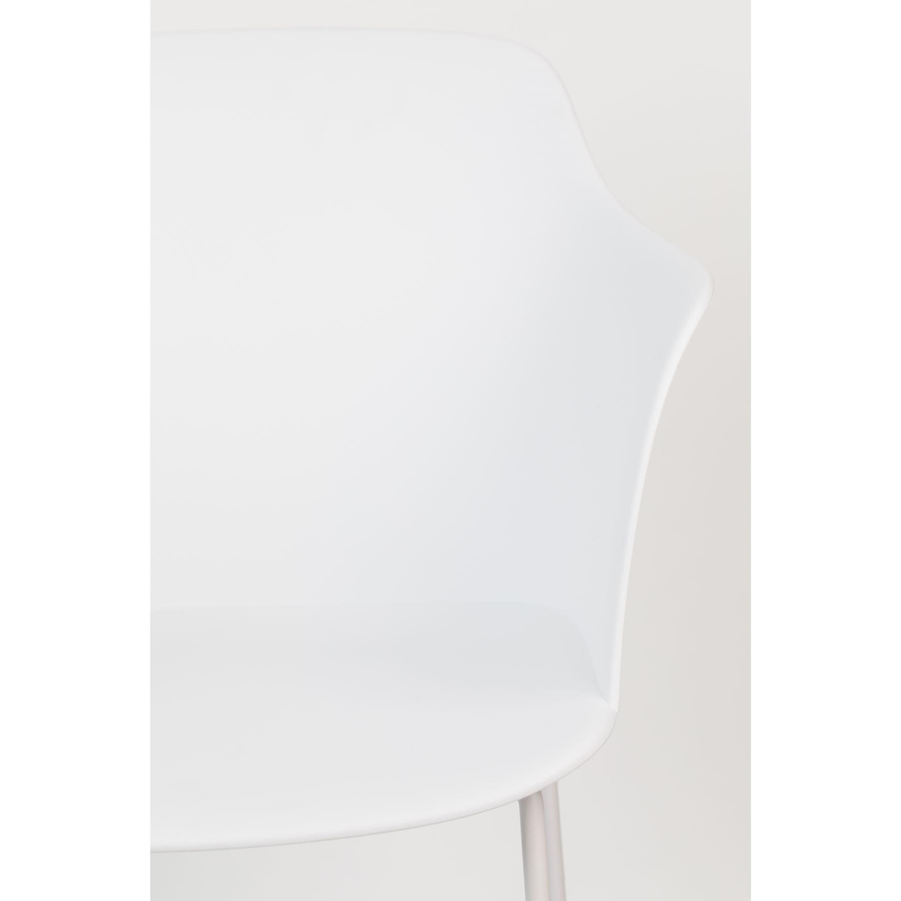 Housecraft Living Tango Eetkamerstoelen armleuning Wit - Set van 2