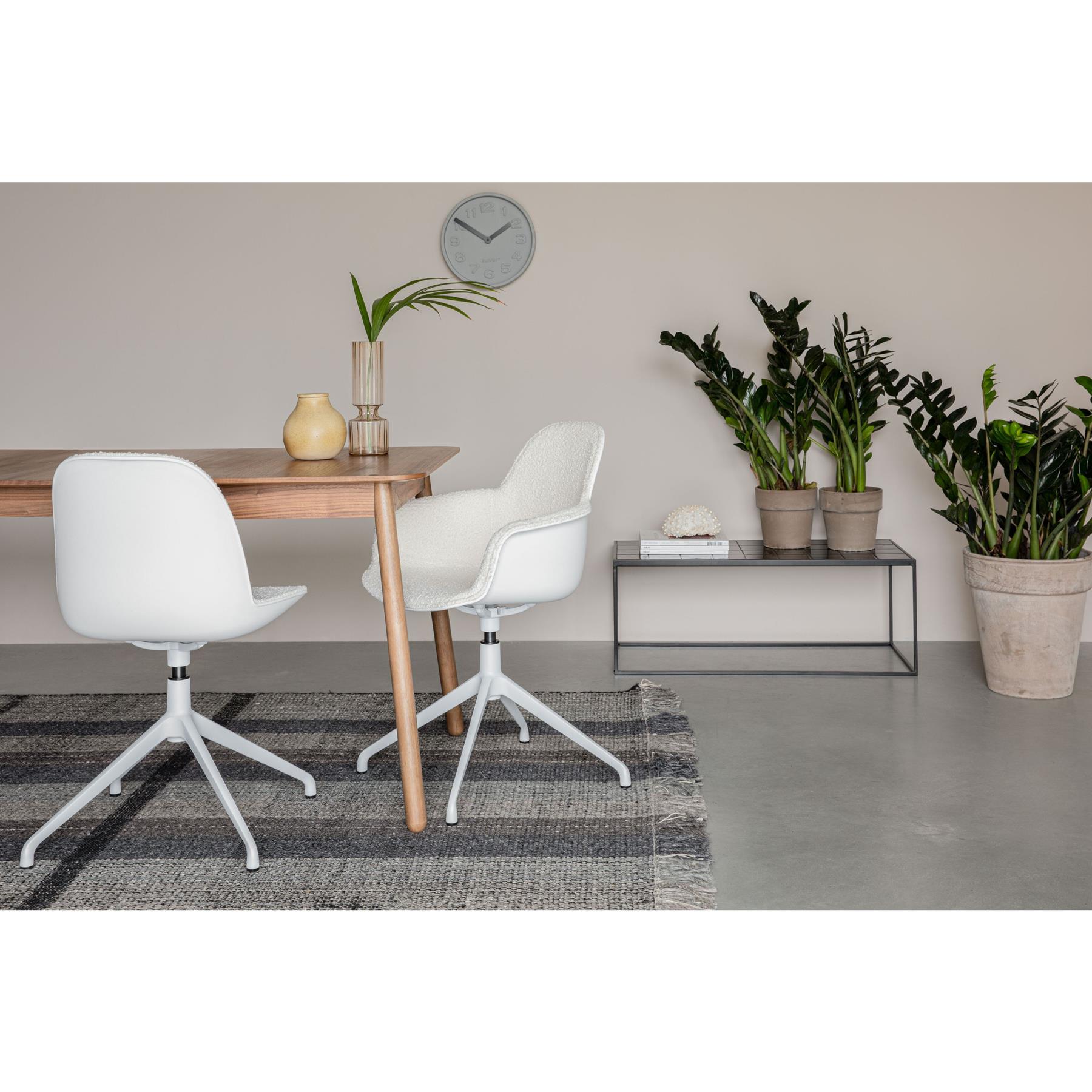 Zuiver Albert Kuip Swivel Eetkamerstoelen Wit - Set van 2