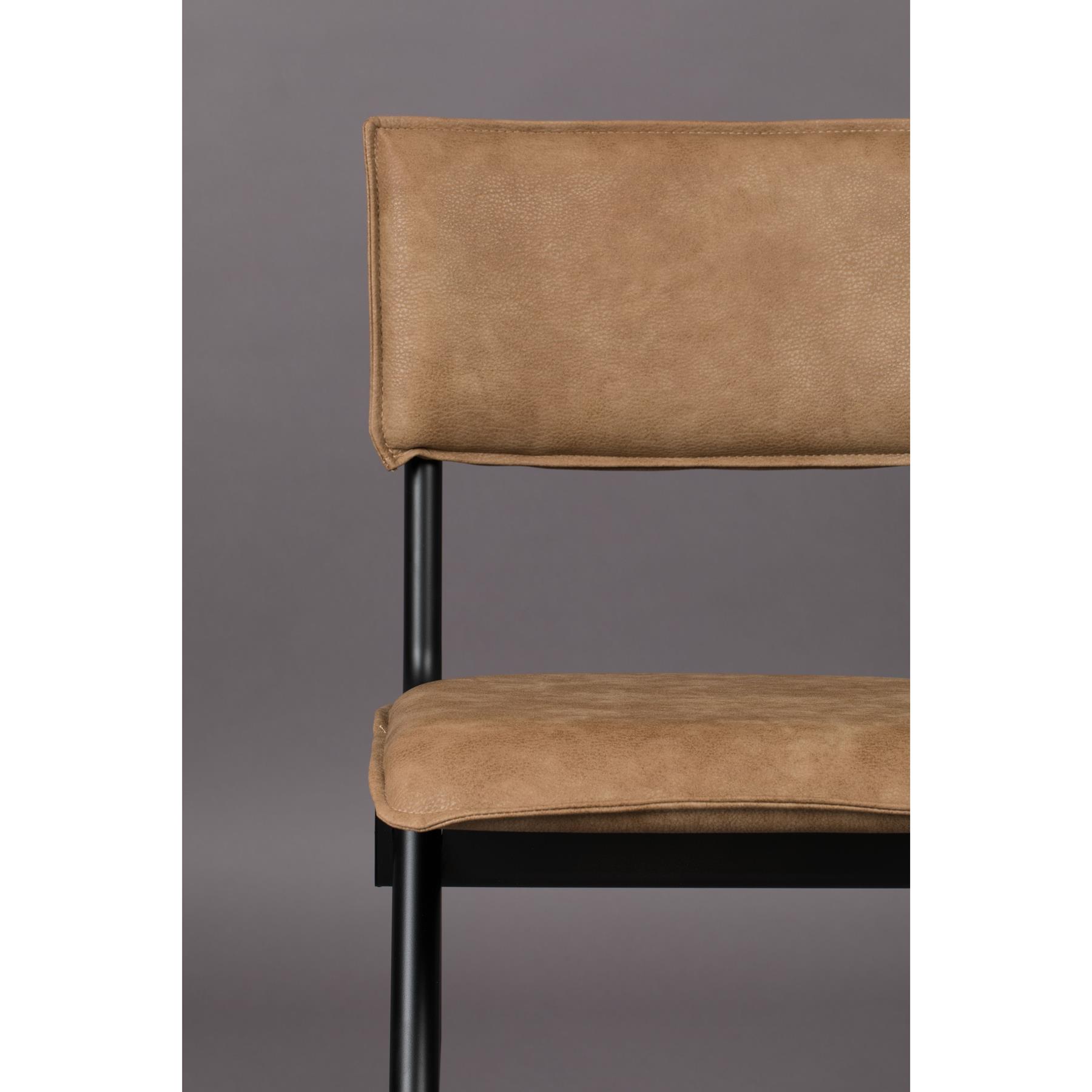 Dutchbone New Willow Eetkamerstoelen Bruin - Set van 2