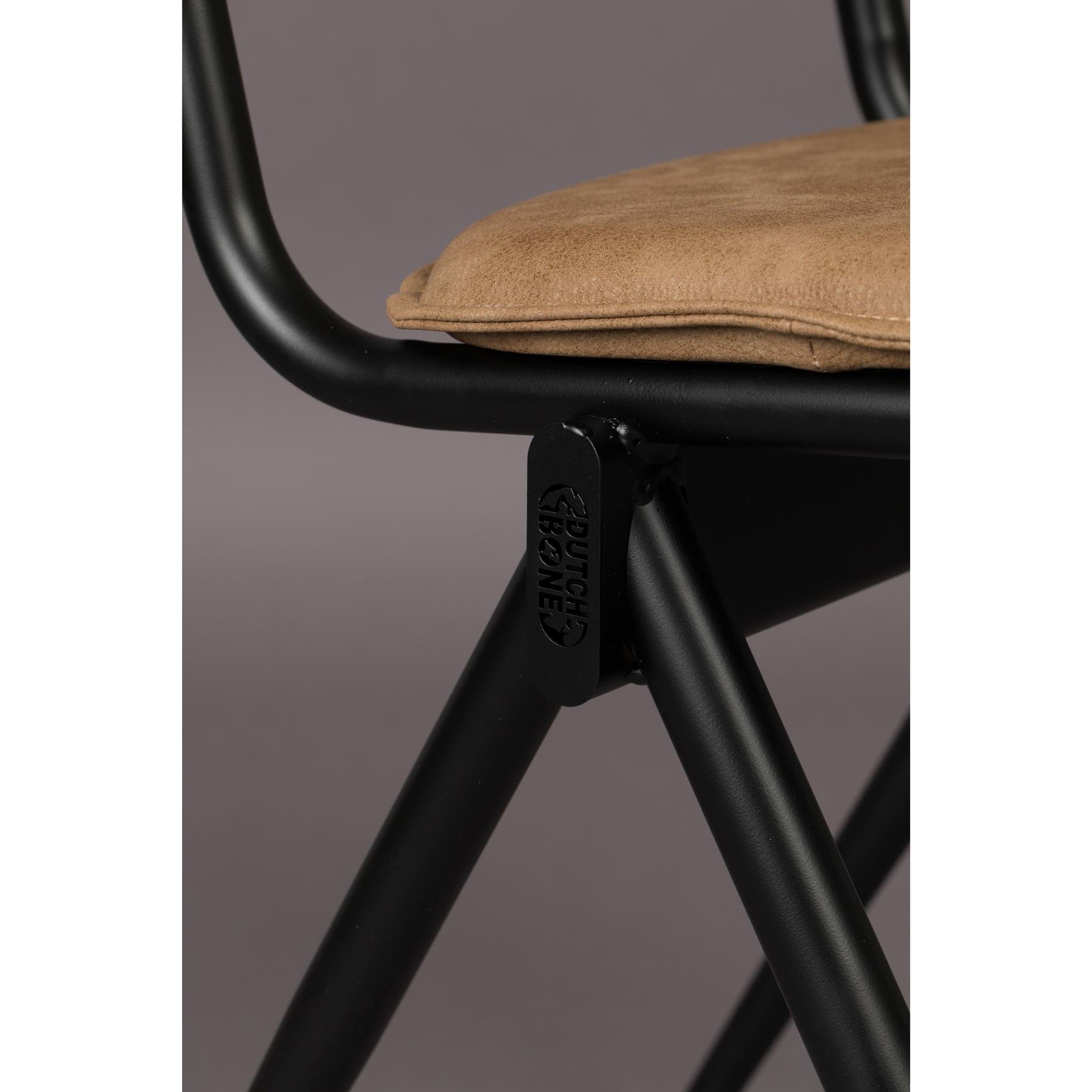 Dutchbone New Willow Eetkamerstoelen Bruin - Set van 2