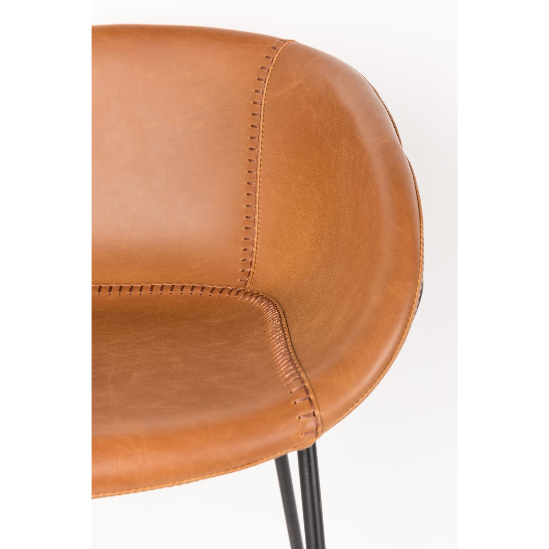 Zuiver Feston Barkruk 76 cm Bruin - Set van 2
