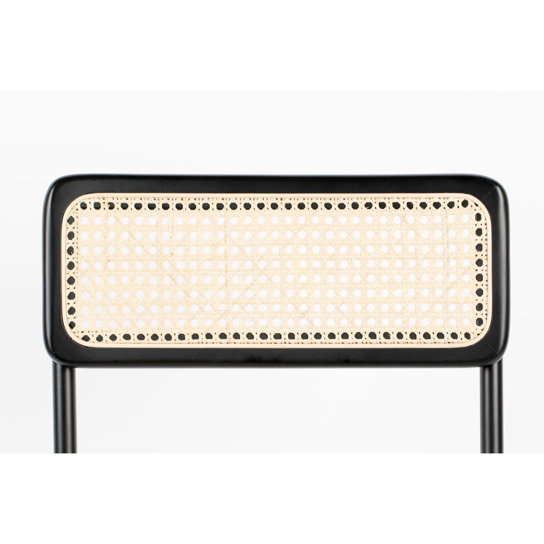 Zuiver Jort Barkruk 66,5 cm Naturel|Zwart - Set van 2