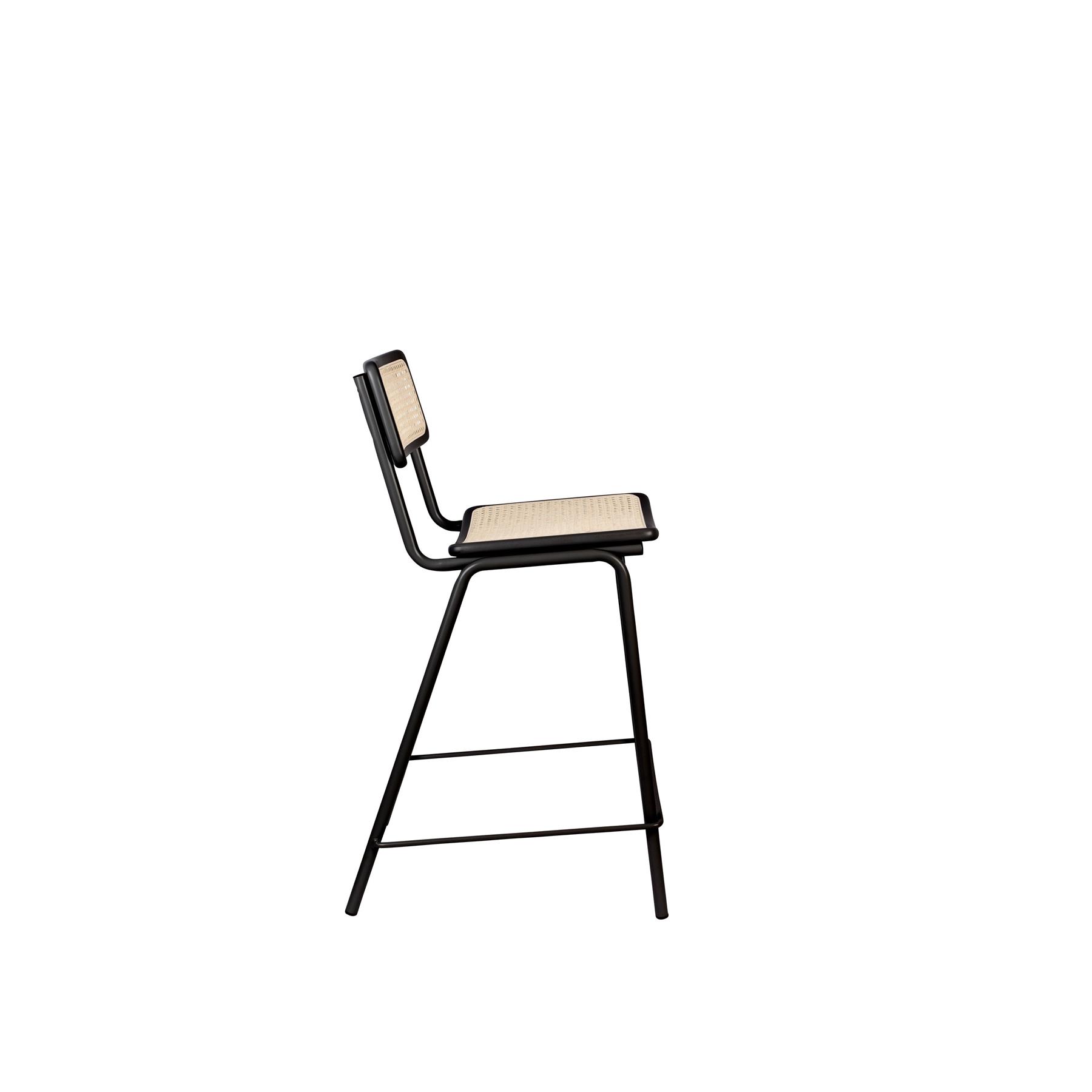 Zuiver Jort Barkruk 66,5 cm Naturel|Zwart - Set van 2