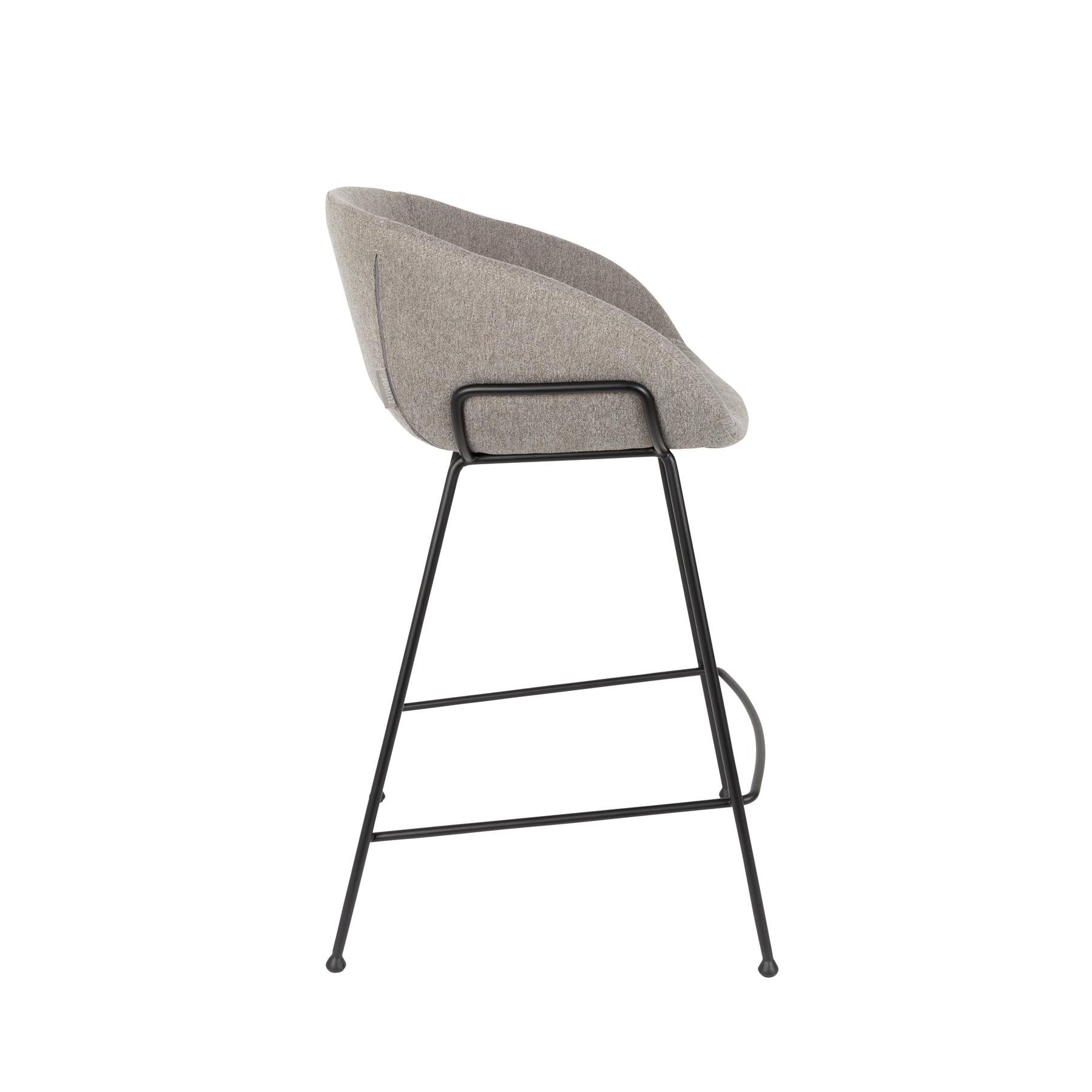 Zuiver Feston Barkruk 65 cm Grijs - Set van 2