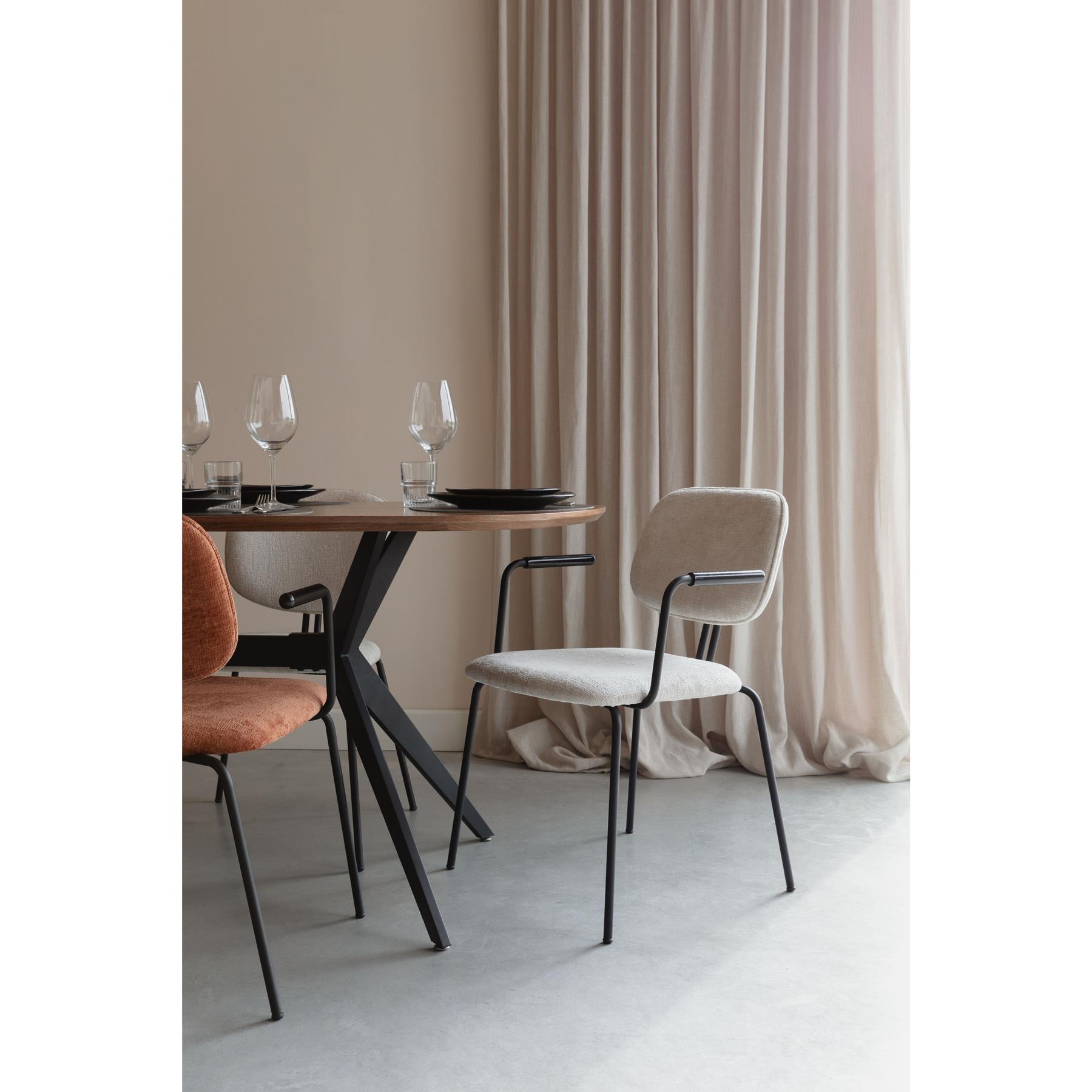 Housecraft Living Bouton Eetkamerstoelen Off White - Set van 2
