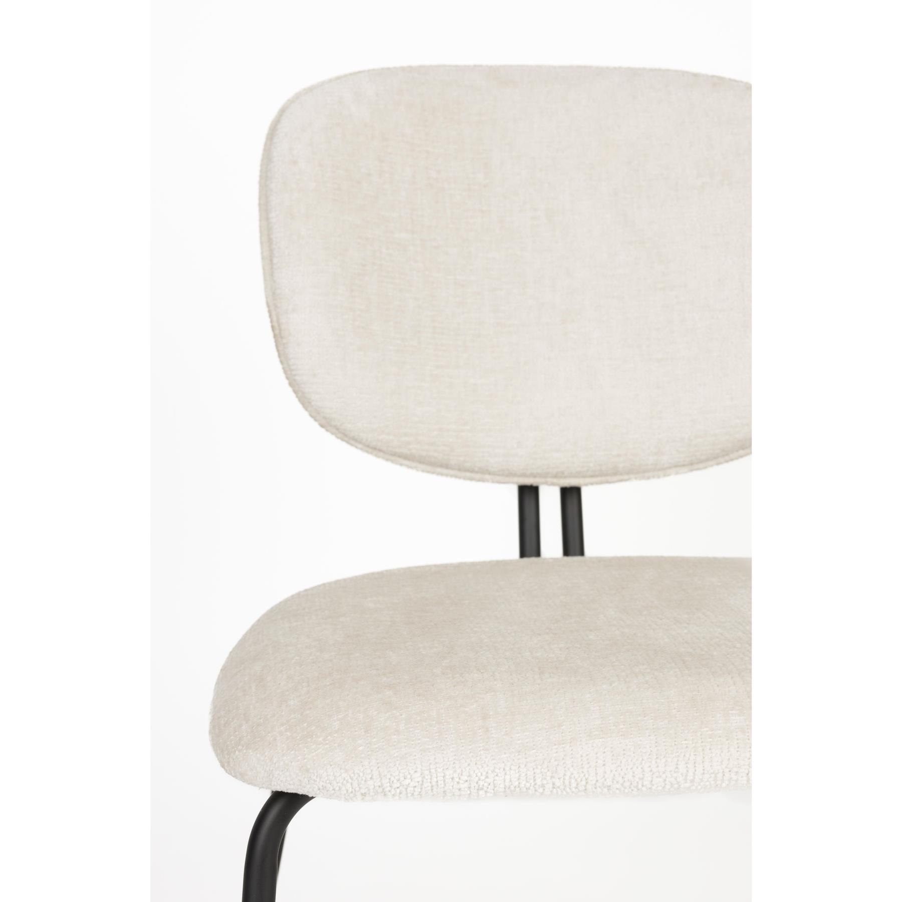 Housecraft Living Bouton Eetkamerstoelen Off White - Set van 2