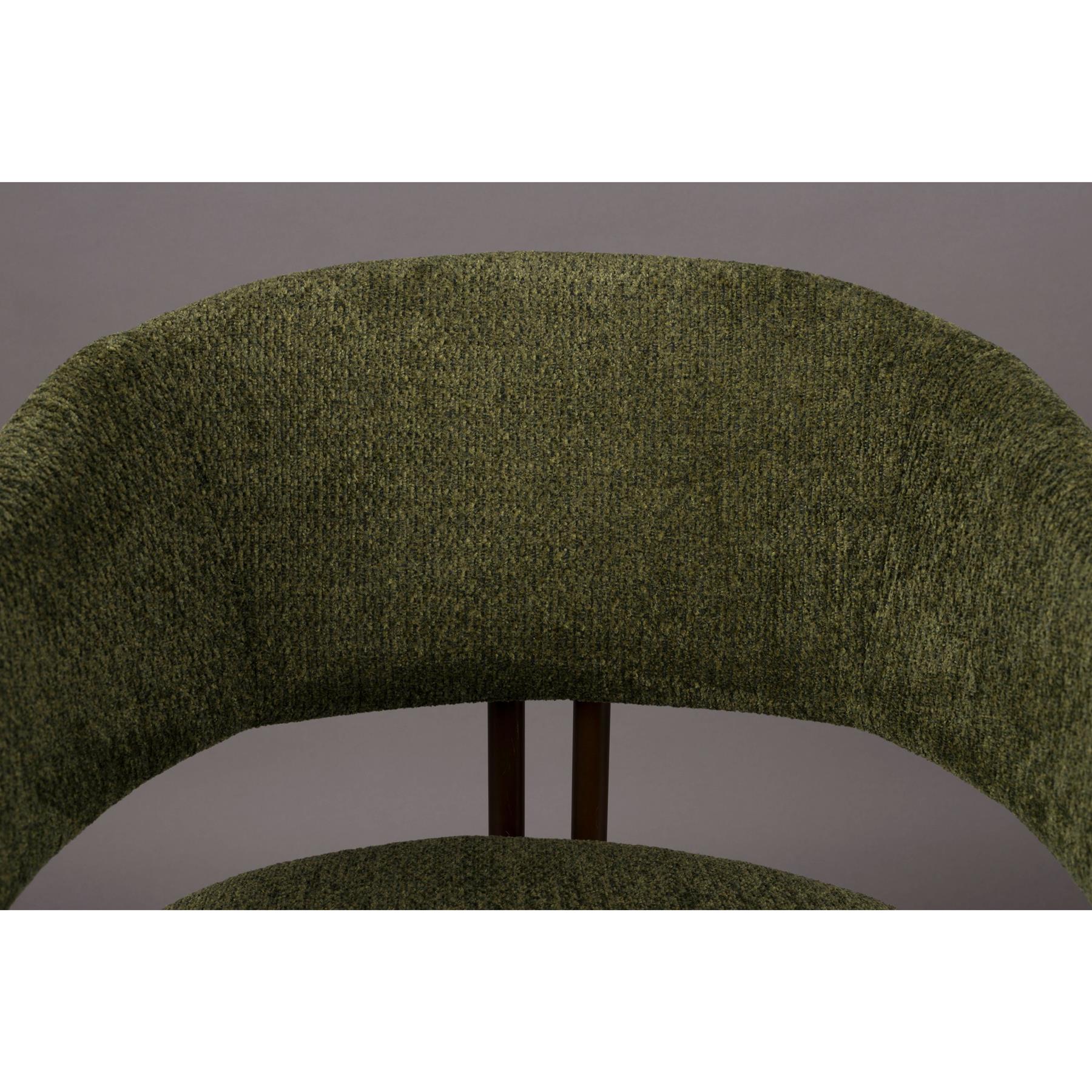Dutchbone Naida Eetkamerstoelen Groen - Set van 2