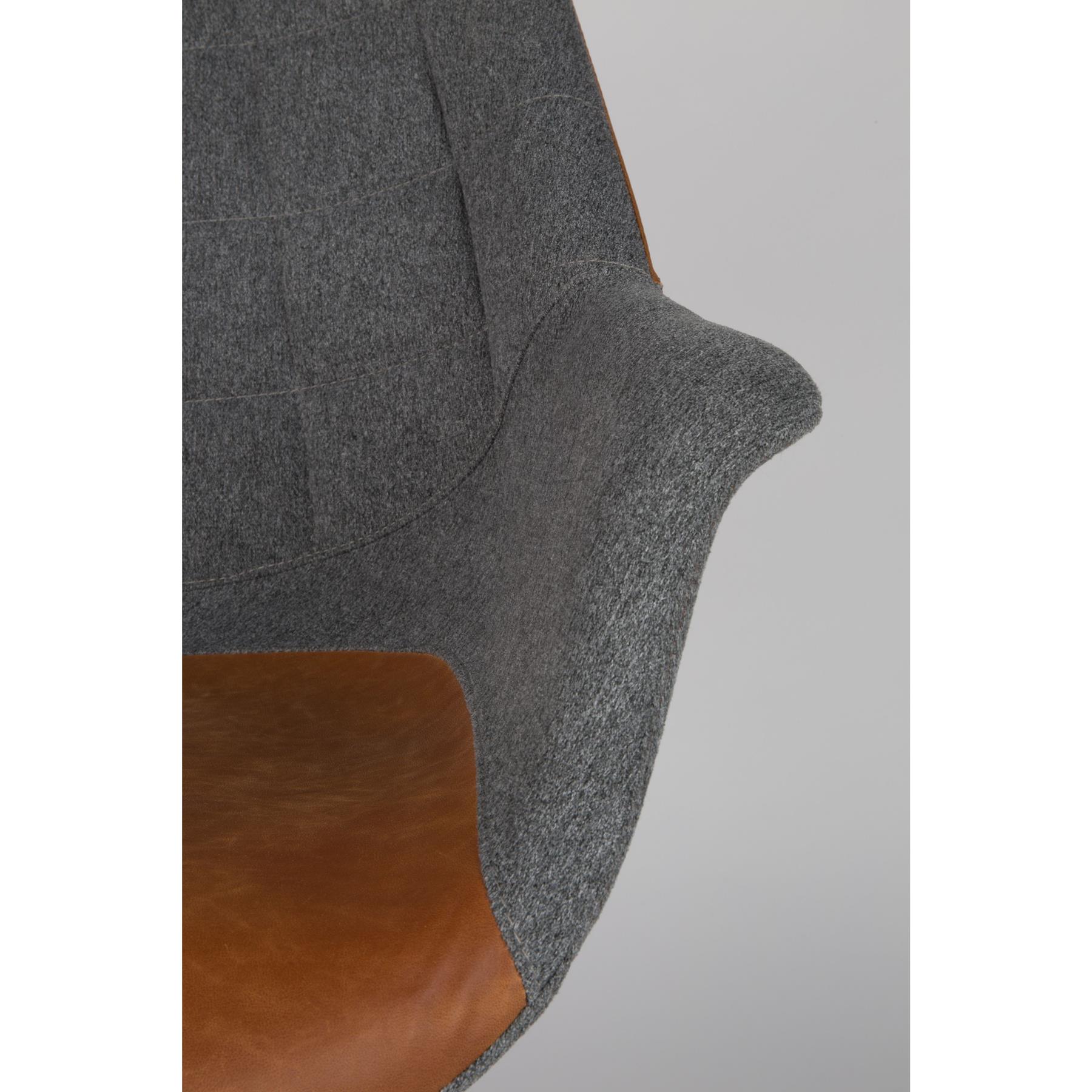 Zuiver Doulton Eetkamerstoelen Vintage Bruin - Set van 2