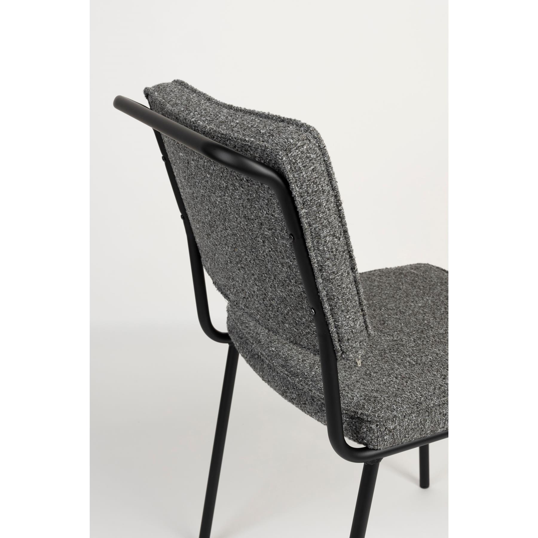 Zuiver Buddy Eetkamerstoelen Zwart - Set van 2