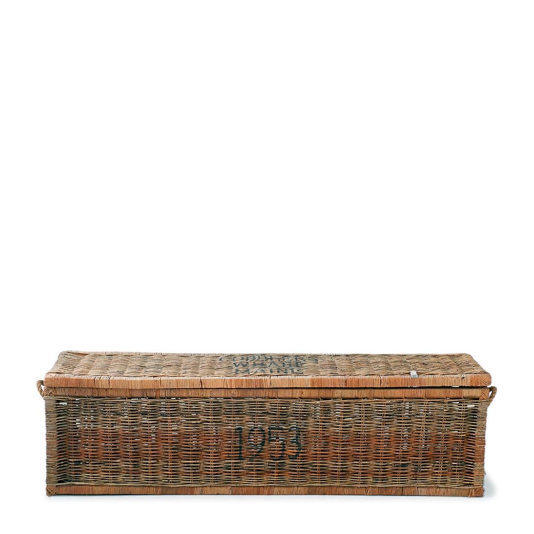 Rivièra Maison - Opbergkist Cobblers Wharf Maine, R36-rattan, Mahoniehout, 40x45x160 cm