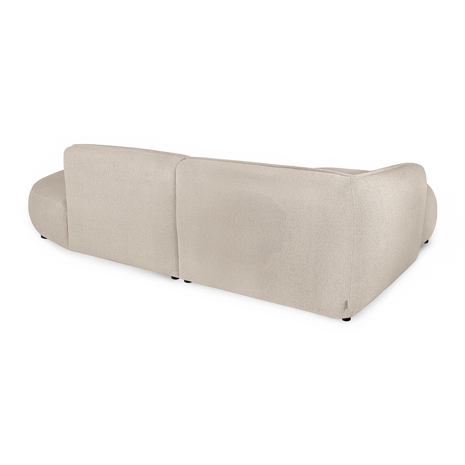 by fonQ Soft Ottomane Bank Rechts - Naturel Melange