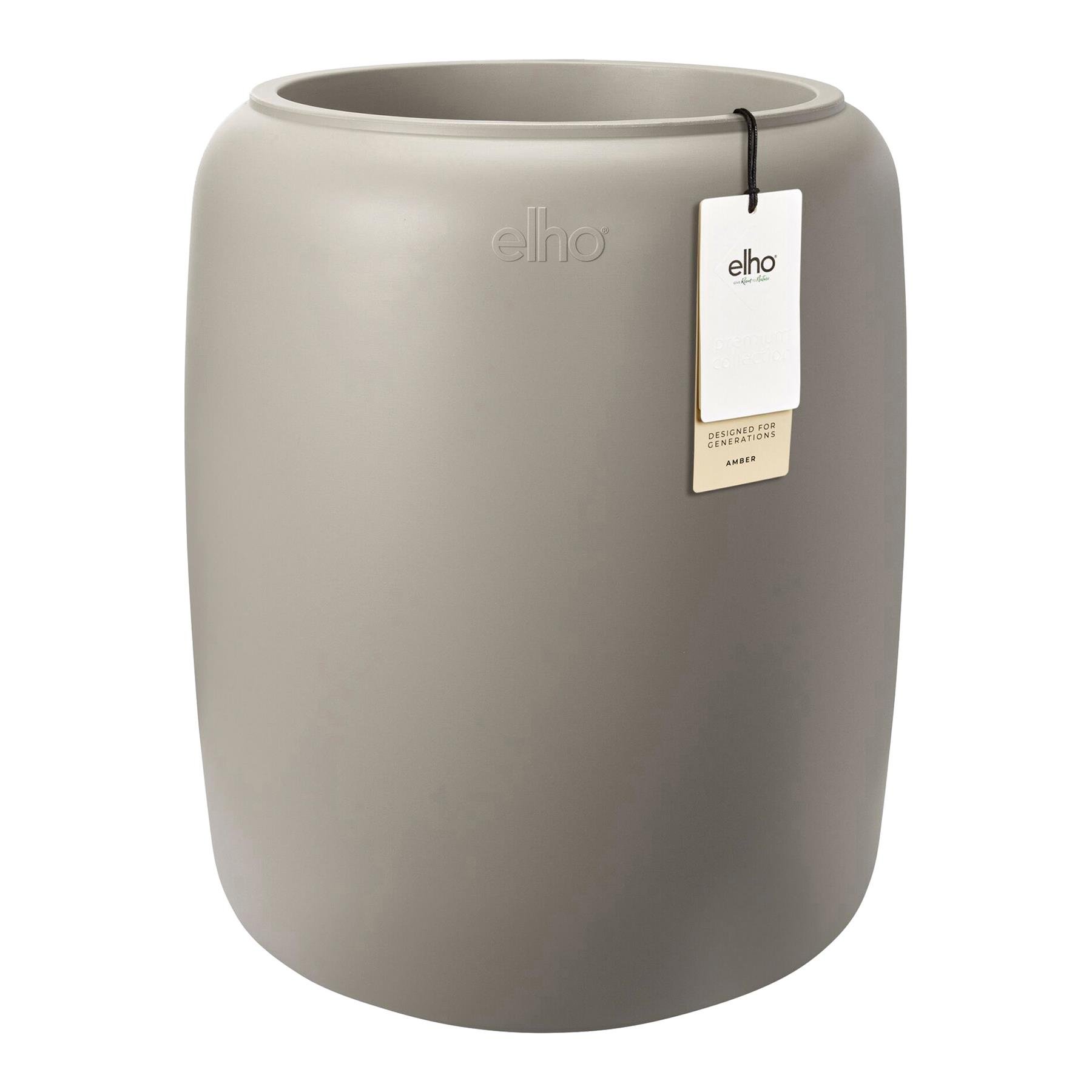 Elho Amber Beads Medium 40 - Balanced beige - L 39 x B  x H 48 cm - Binnen en Buiten - 100% gerecycled