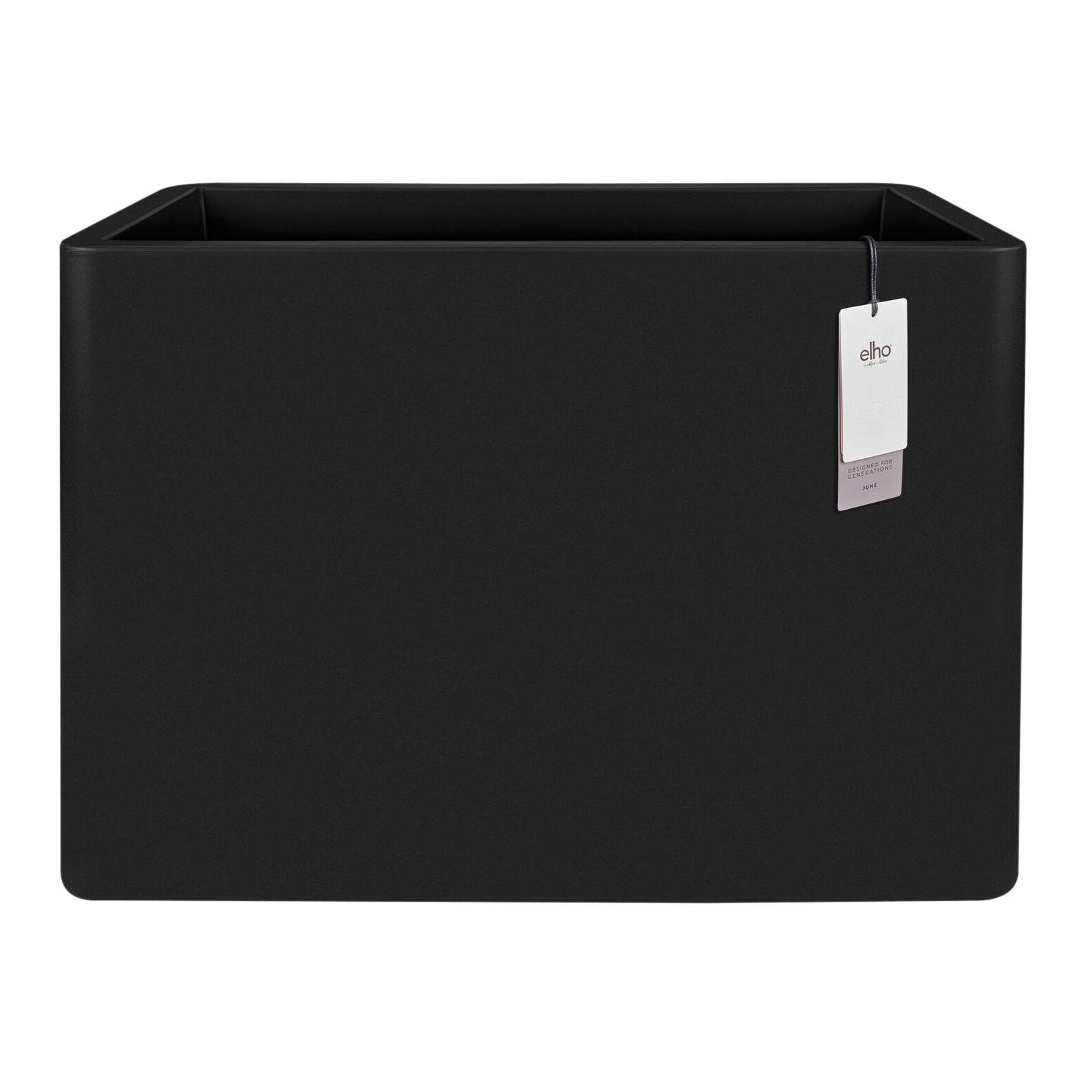 Elho June Brick Divider 80 - Zwart - L 79 x B  x H 59 cm - Binnen en Buiten - 100% gerecycled