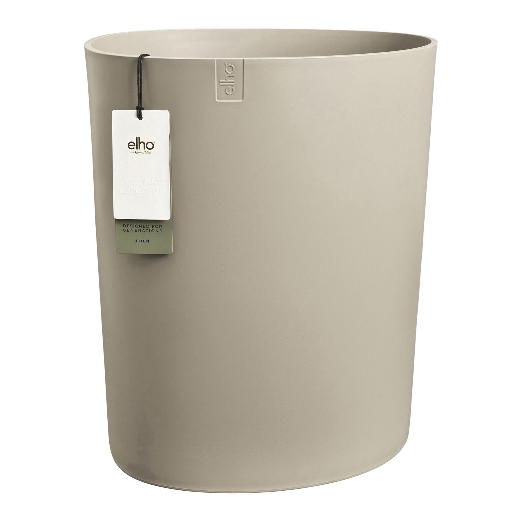 Elho Eden Aquacare High 40 - Zacht taupe - L 43 x B  x H 50 cm - Binnen en Buiten - 100% gerecycled