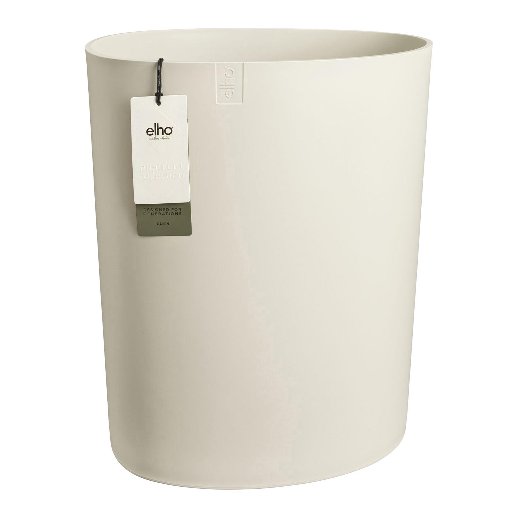 Elho Eden Aquacare High 40 - Linnen wit - L 43 x B  x H 50 cm - Binnen en Buiten - 100% gerecycled