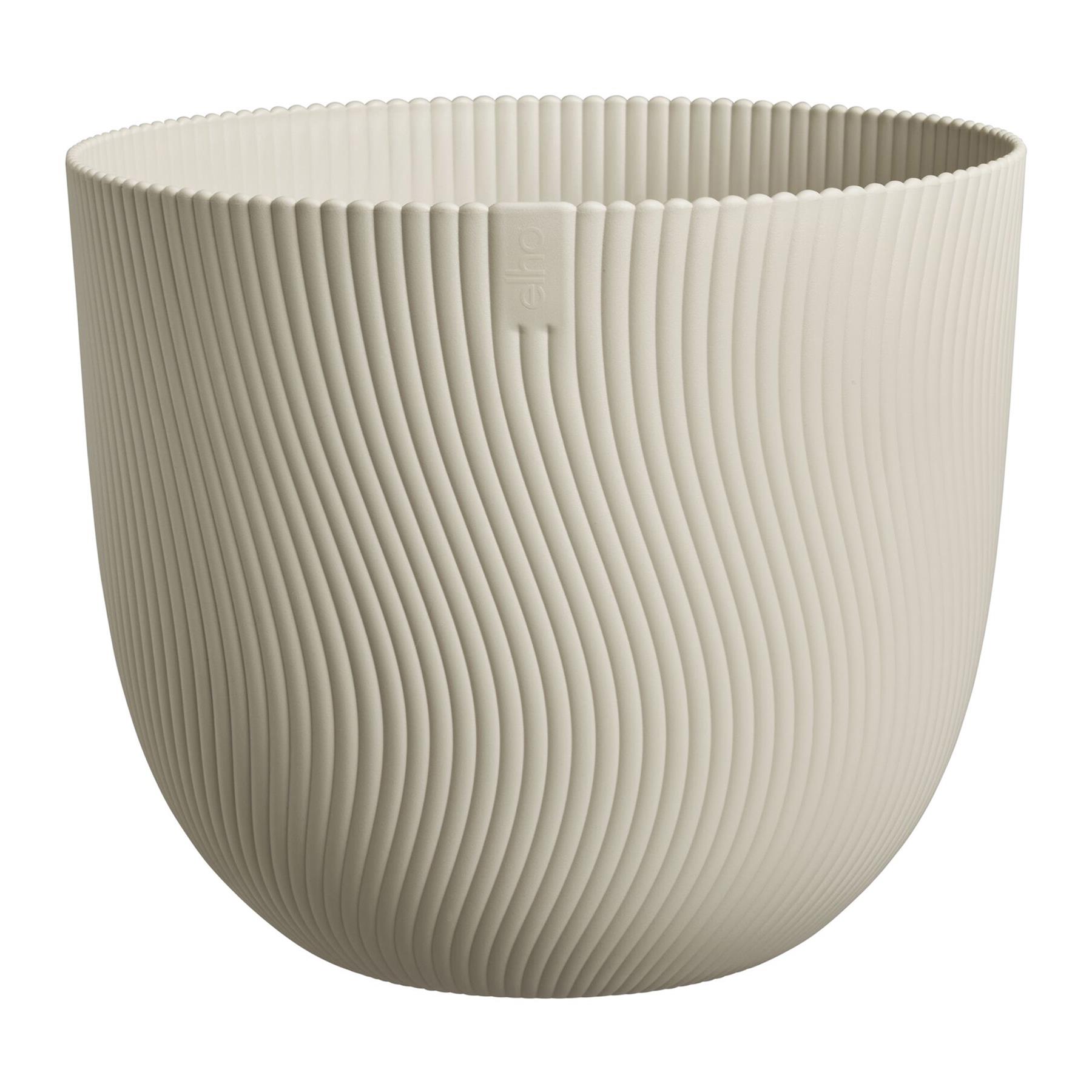 Elho Sereh Rond - Beige - L 30 x B  x H 25 cm - Binnen en Buiten - 100% gerecycled