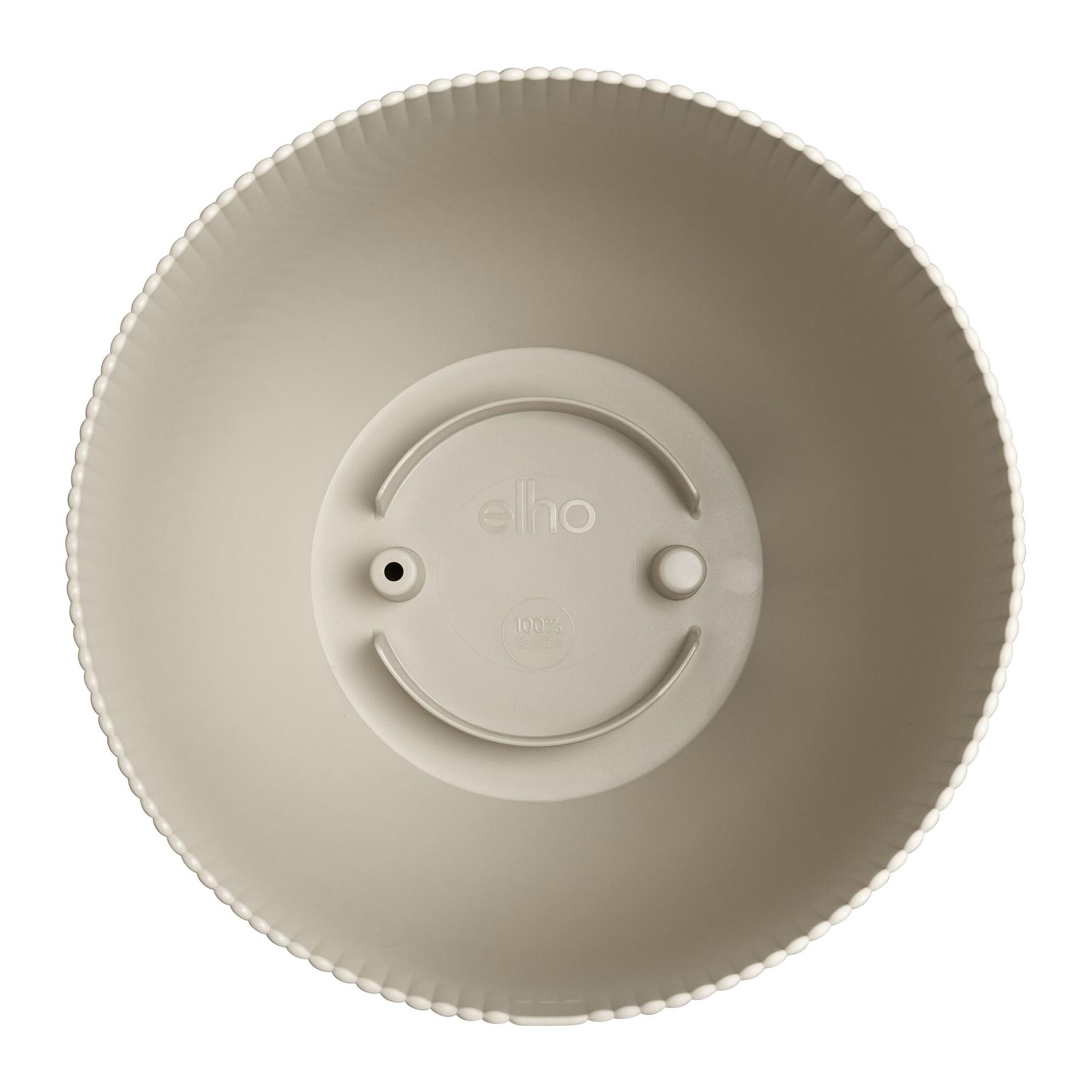 Elho Sereh Rond - Beige - L 30 x B  x H 25 cm - Binnen en Buiten - 100% gerecycled