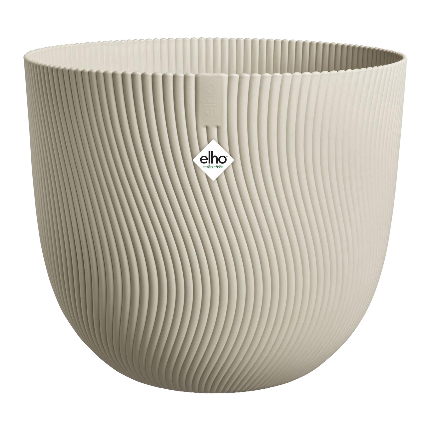 Elho Sereh Rond - Beige - Ø 39 x H 33 cm - Binnen en Buiten - 100% gerecycled