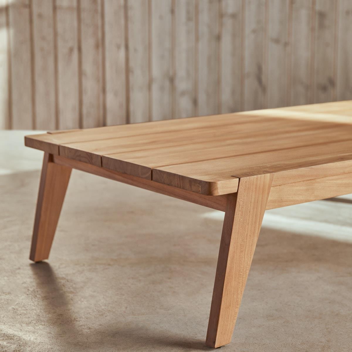 Tikamoon - Lage tuintafel Olia van teakhout