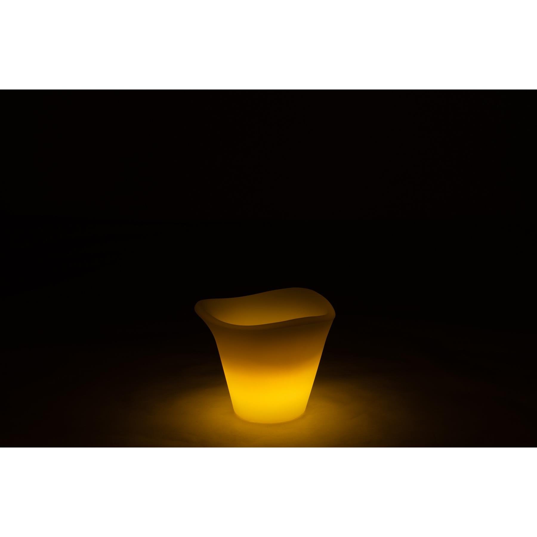 Lamp | Kunststof | Wit - Fuchsia | 34x34x (h)27.5 Cm