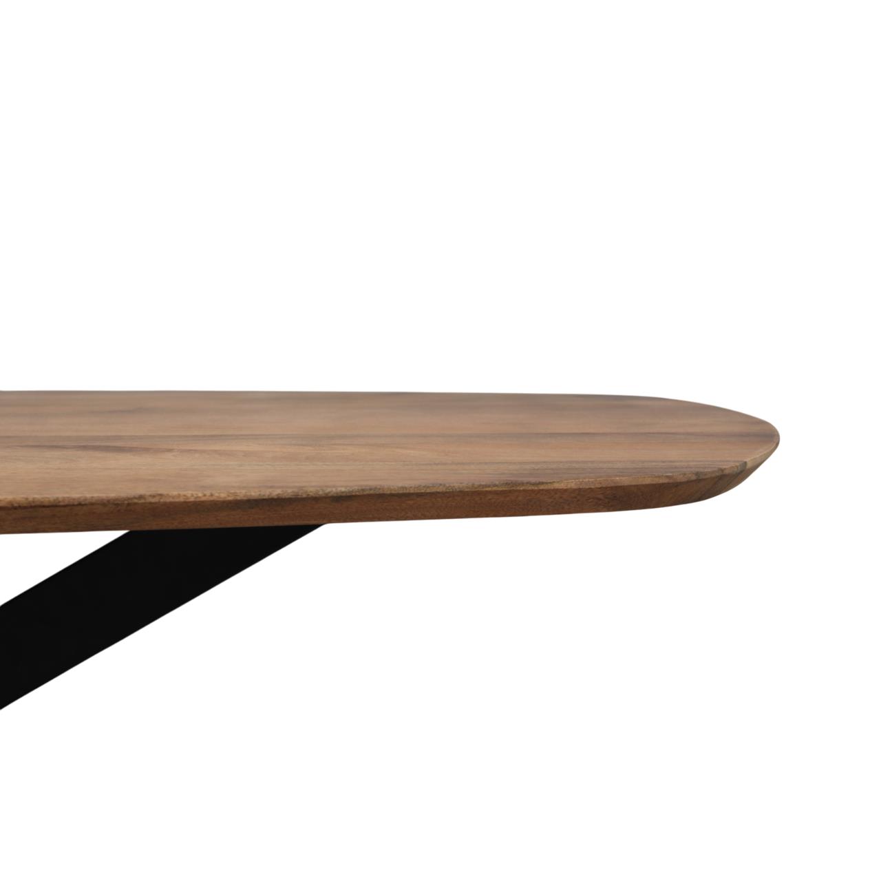 Old Inn - Eetkamertafel Mango Deens ovaal 200x100 cm met Spinpoot