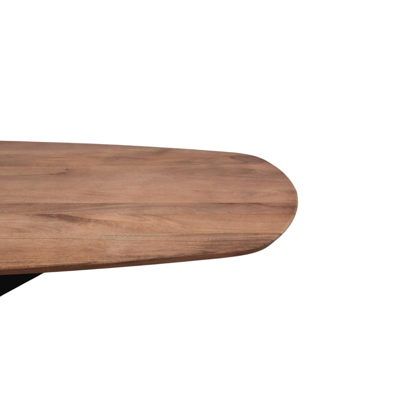 Old Inn - Eetkamertafel Mango Deens ovaal 200x100 cm met Spinpoot