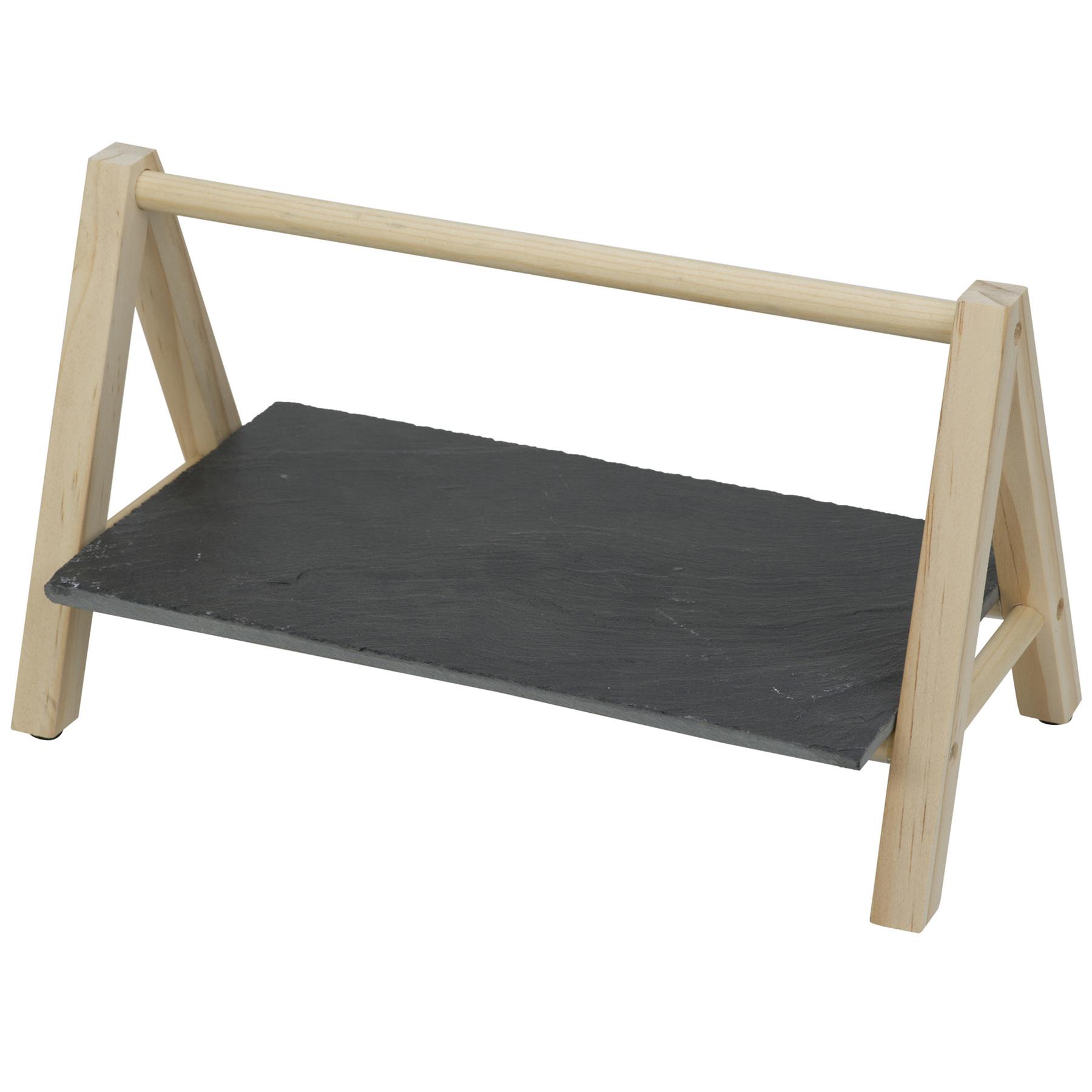 Etagere - 1-laags - 29 x 19 x 14 cm - leisteen - rechthoekig