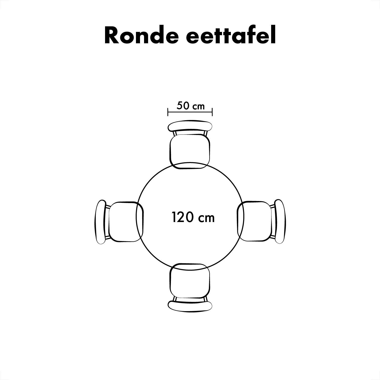 Lewis & Loft Eettafel Lynn – Rond – Ø 120 cm – Naturel