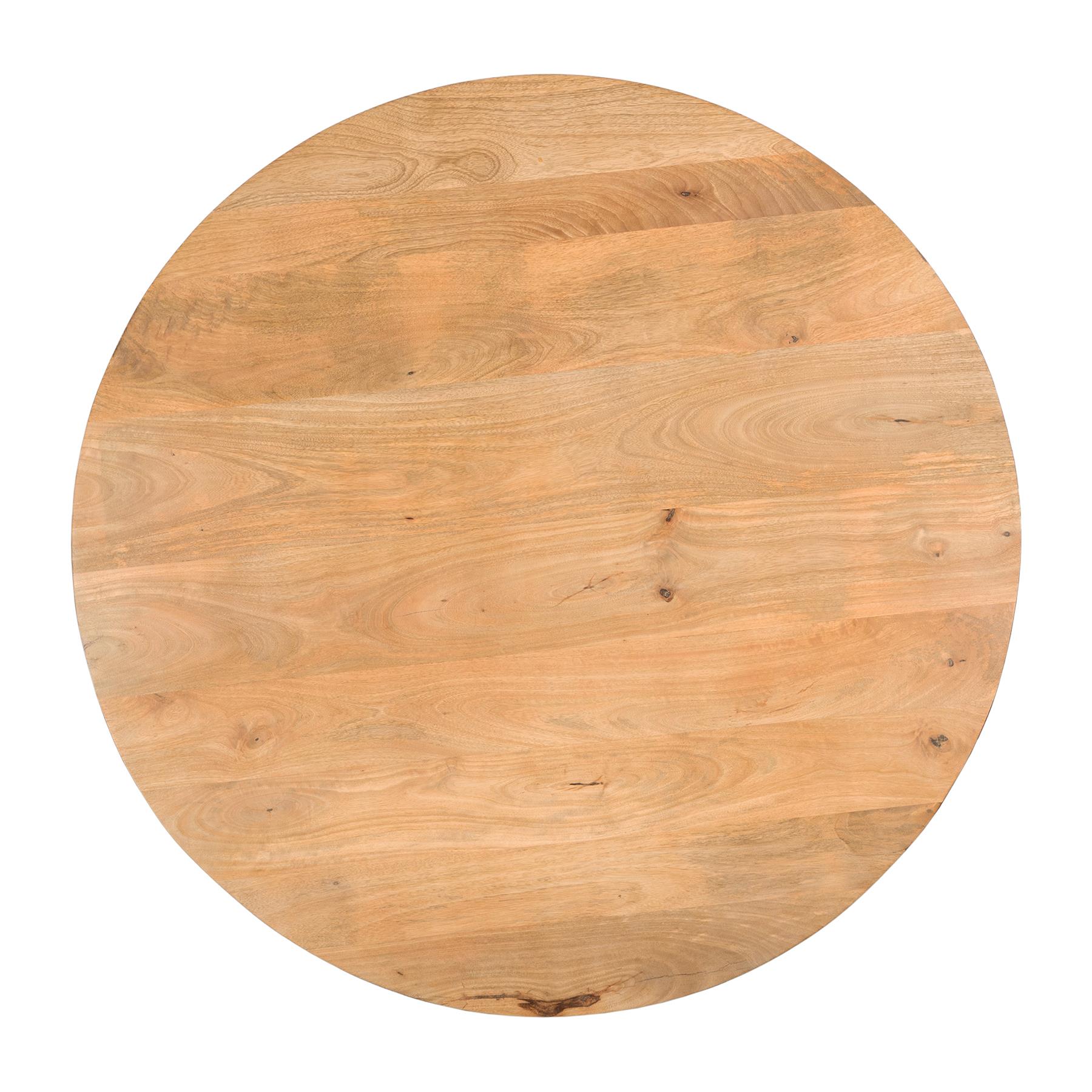 Lewis & Loft Eettafel Levi – FSC® mangohout – Rond – Ø120 cm – Naturel