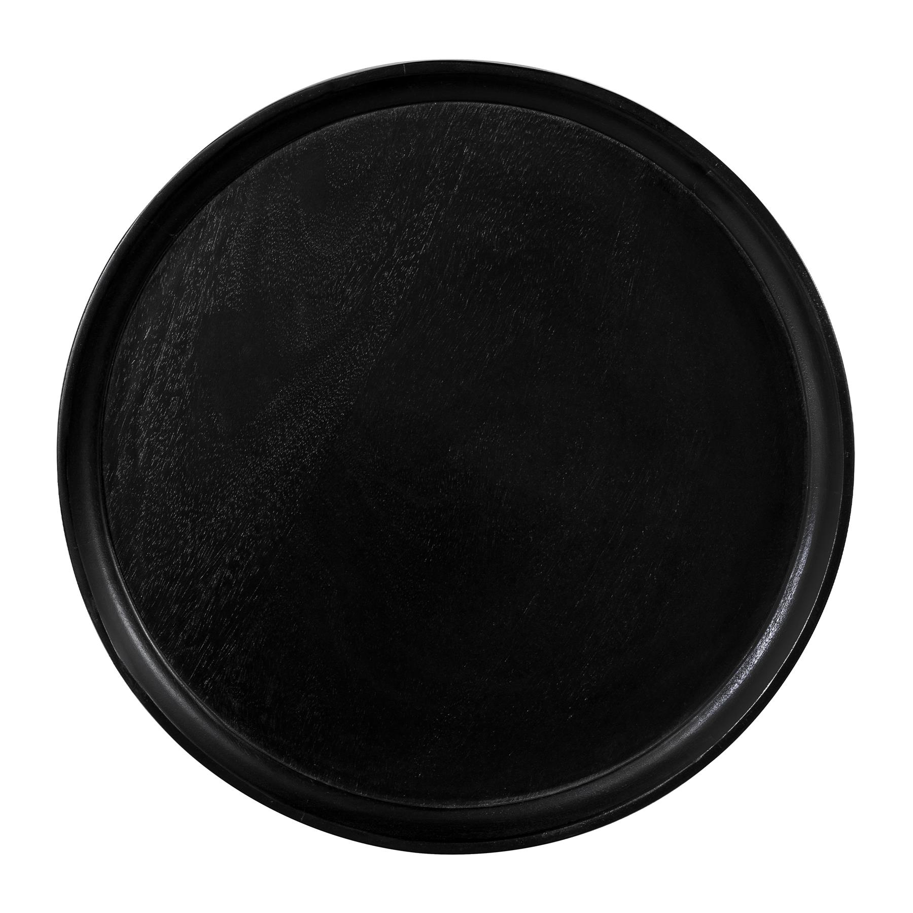 Lewis & Loft Bijzettafel Luus - FSC® mangohout - Rond ⌀50 - Zwart