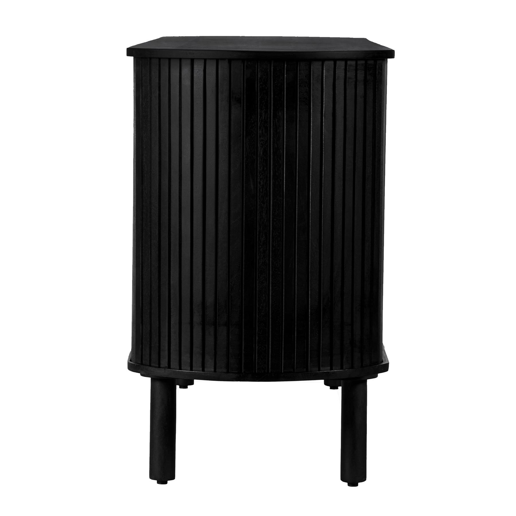 Lewis & Loft Dressoir Livia - FSC® mangohout - 160 cm - Zwart