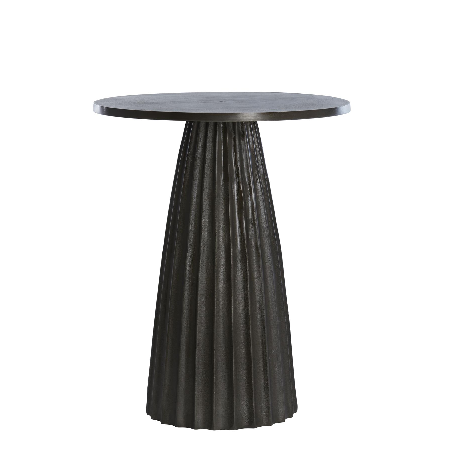 Light&living Bijzettafel Ø45x56 cm VEGLIA mat donker bruin