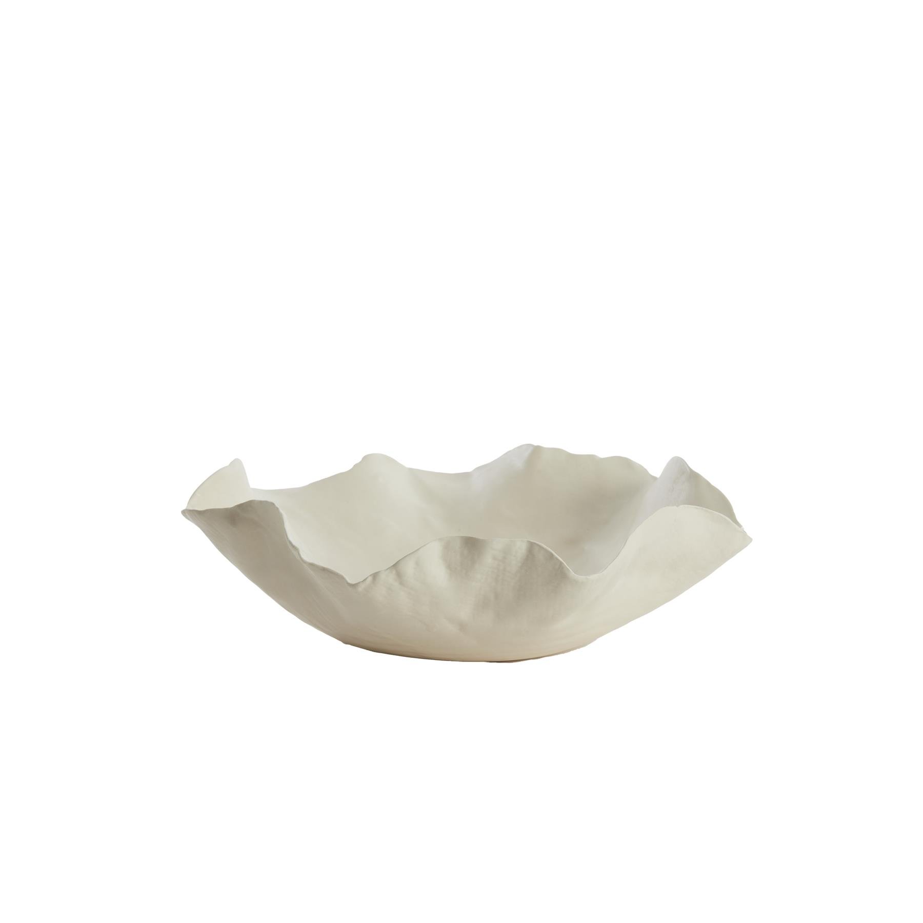 Light & Living Light&living Schaal 34x31x11 cm BANDA keramiek crème