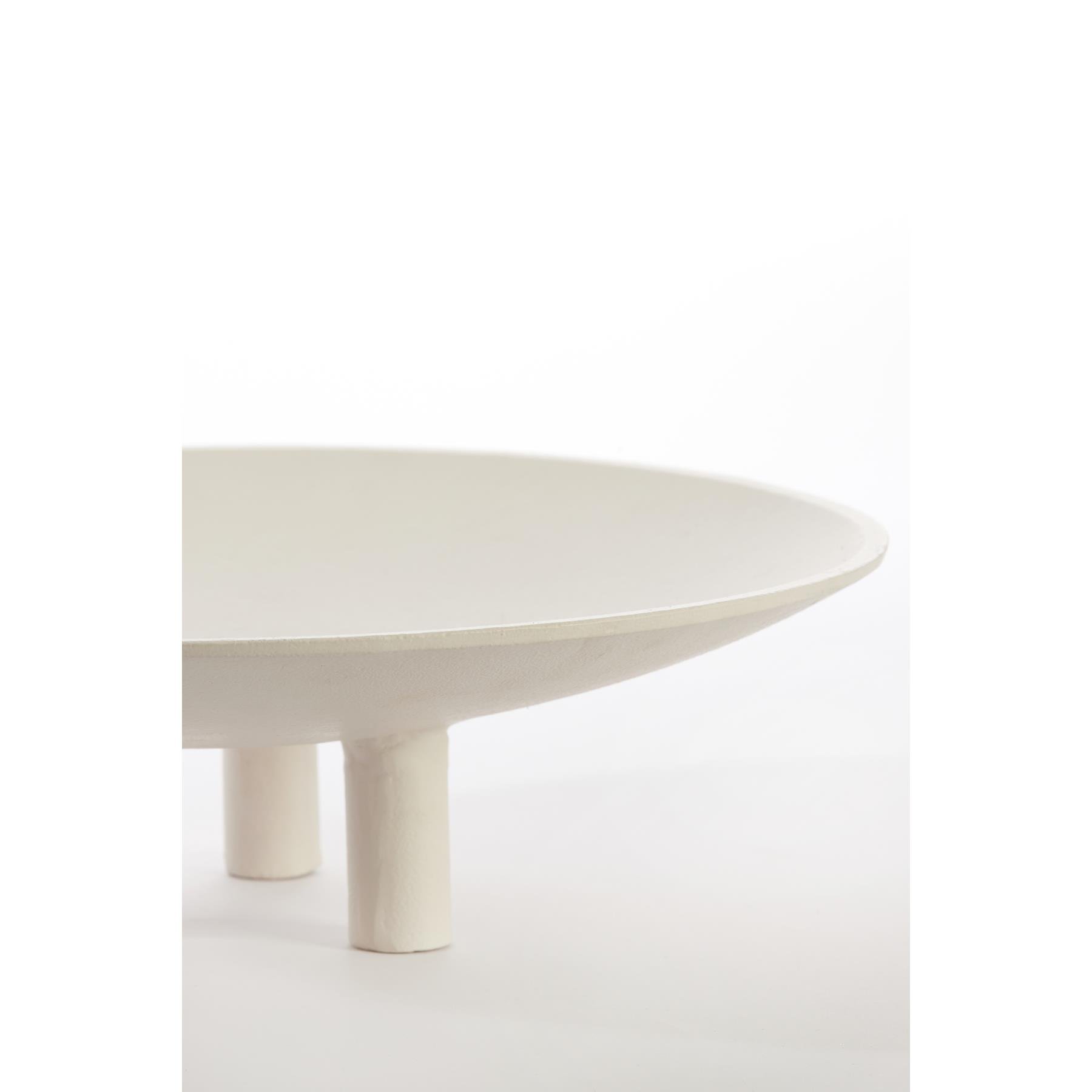 Light & Living Light&living Plateau op voet Ø40x11 cm TABUA crème
