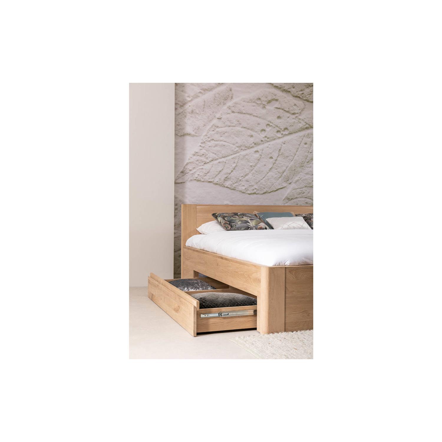 Goossens Bedframe Bibi - 160 x 210 - Eiken naturel - Hout