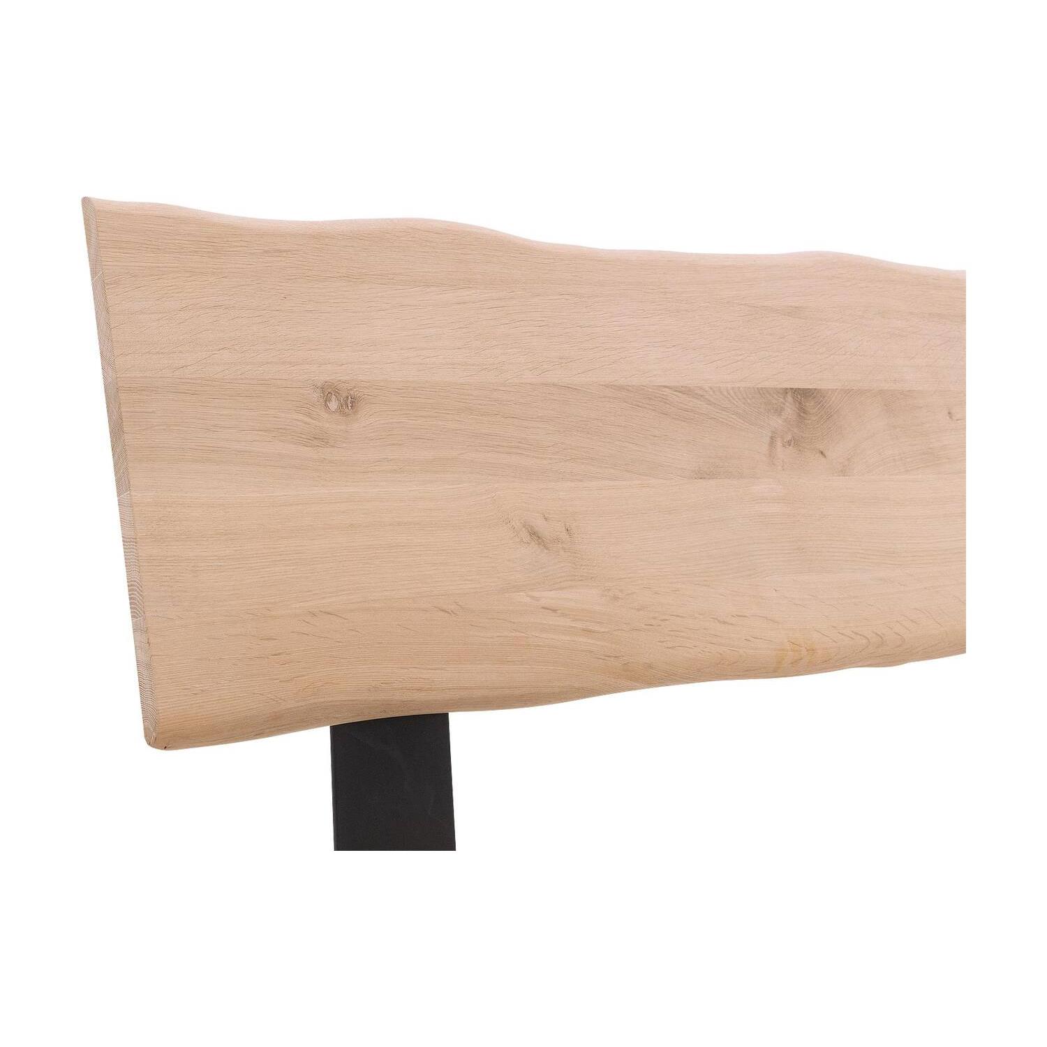 Goossens Bedframe Slade, Bedframe 180 x 210 cm hoofdbord organisch