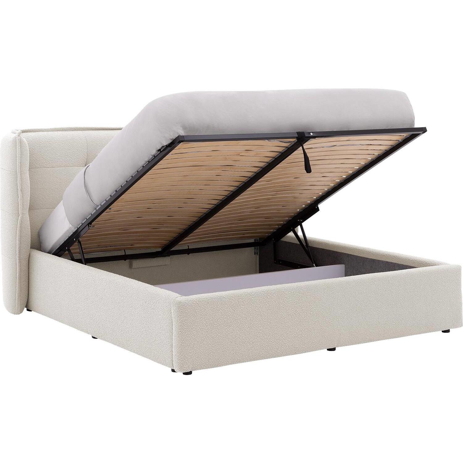 Goossens Gestoffeerd Bedframe Canon - 180 x 200 - Stof boucle