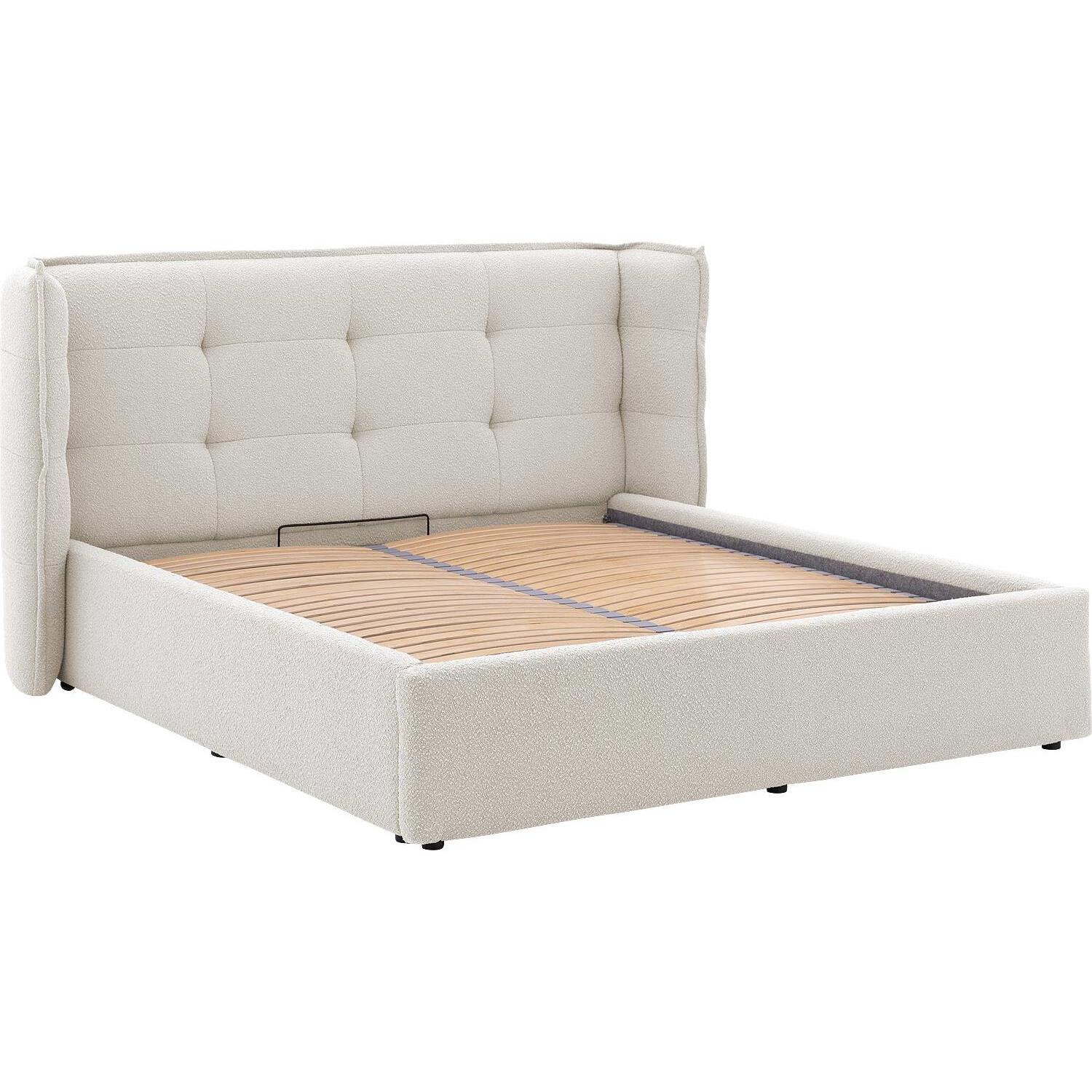 Goossens Gestoffeerd Bedframe Canon - 180 x 200 - Stof boucle