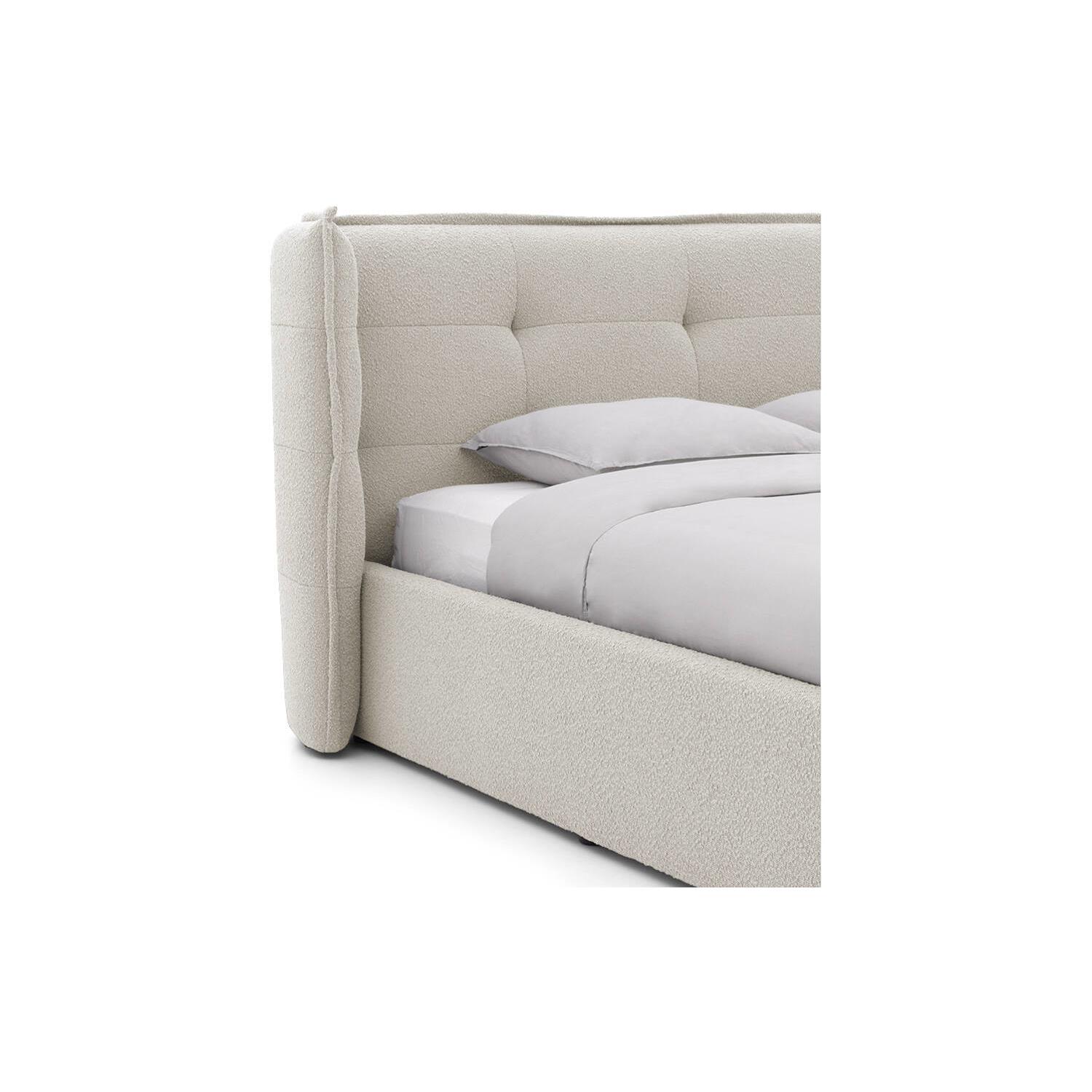 Goossens Gestoffeerd Bedframe Canon - 180 x 200 - Stof boucle