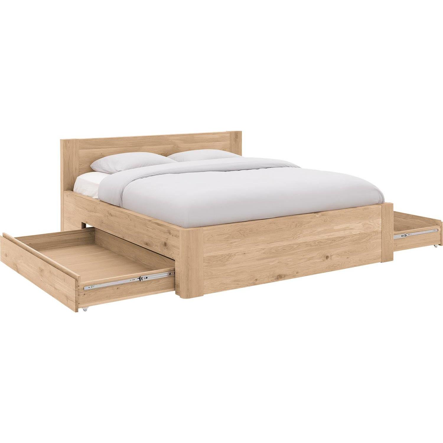 Goossens Bedframe Bibi - 180 x 200 - Eiken naturel - Hout