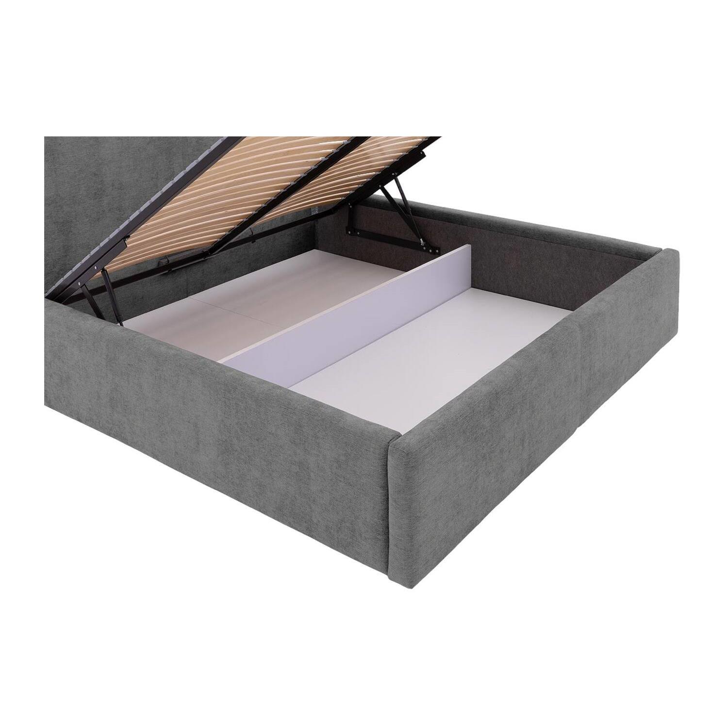 Goossens Bedframe Mysen Storage - 140 x 200 - Stof fijn geweven
