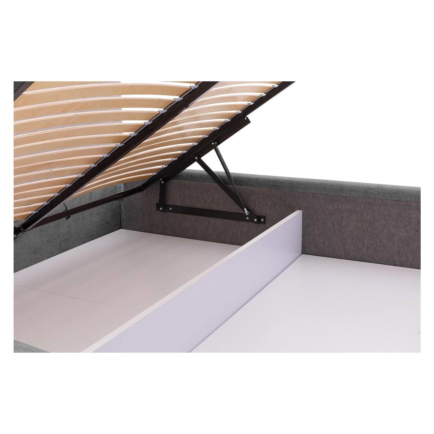 Goossens Bedframe Mysen Storage - 140 x 200 - Stof fijn geweven