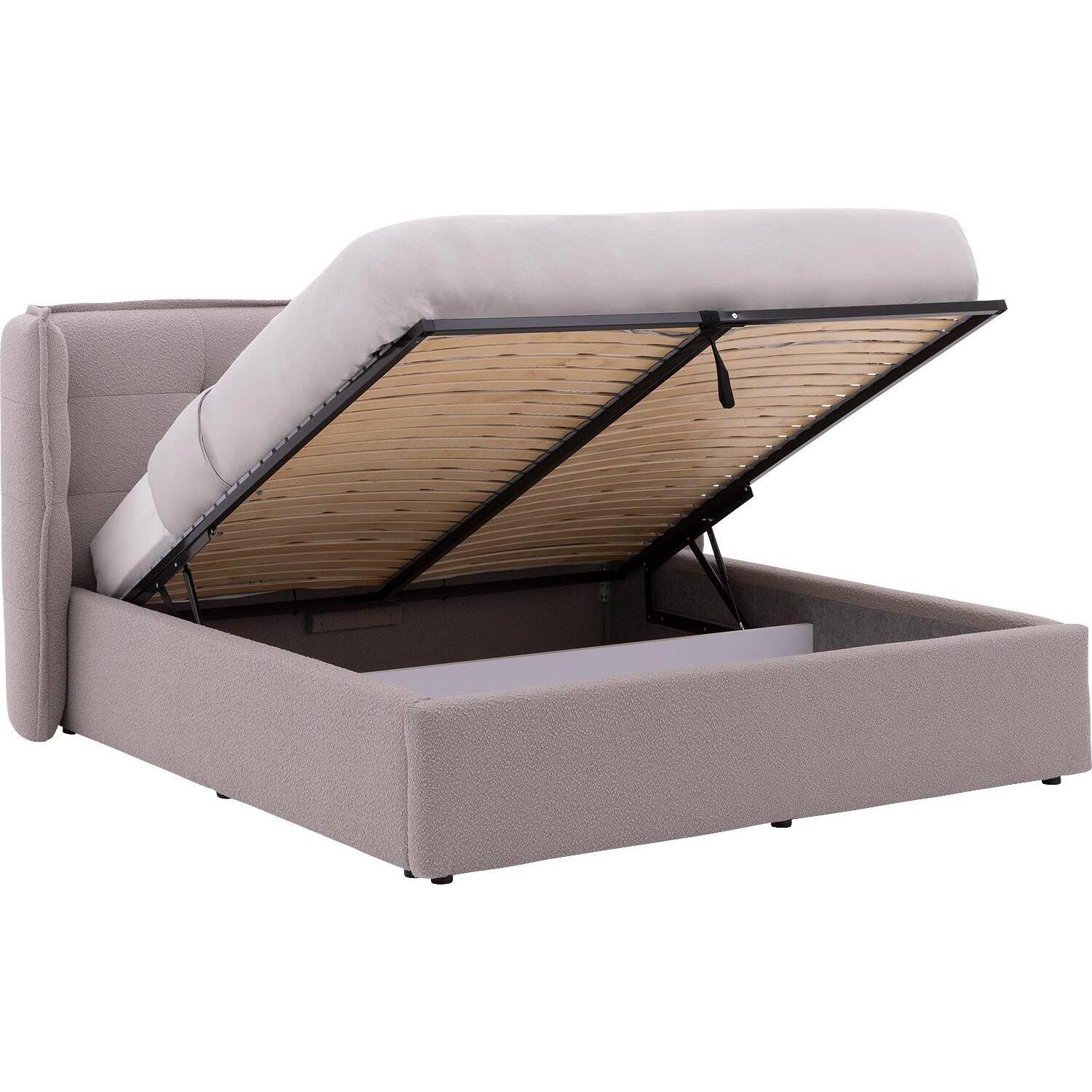 Goossens Gestoffeerd Bedframe Canon - 160 x 200 - Stof boucle