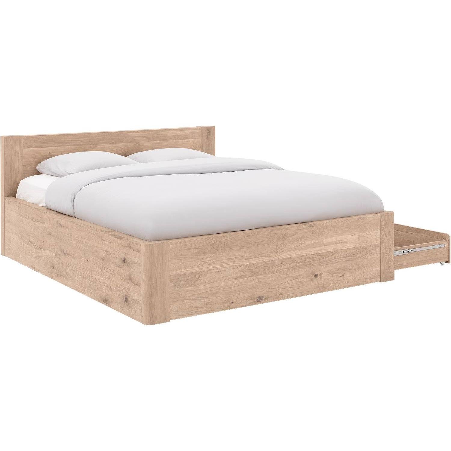 Goossens Bedframe Bibi - 180 x 210 - Eiken gelakt roomwit - Hout