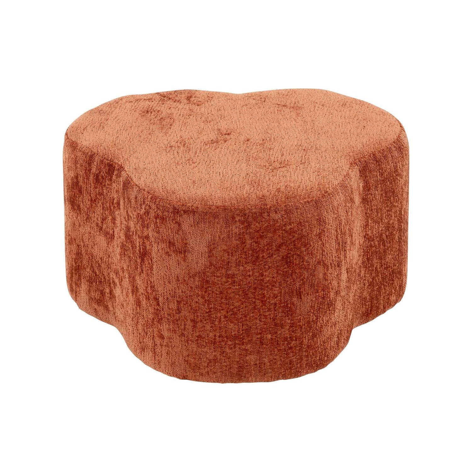 Goossens hocker Anneli in velours brique