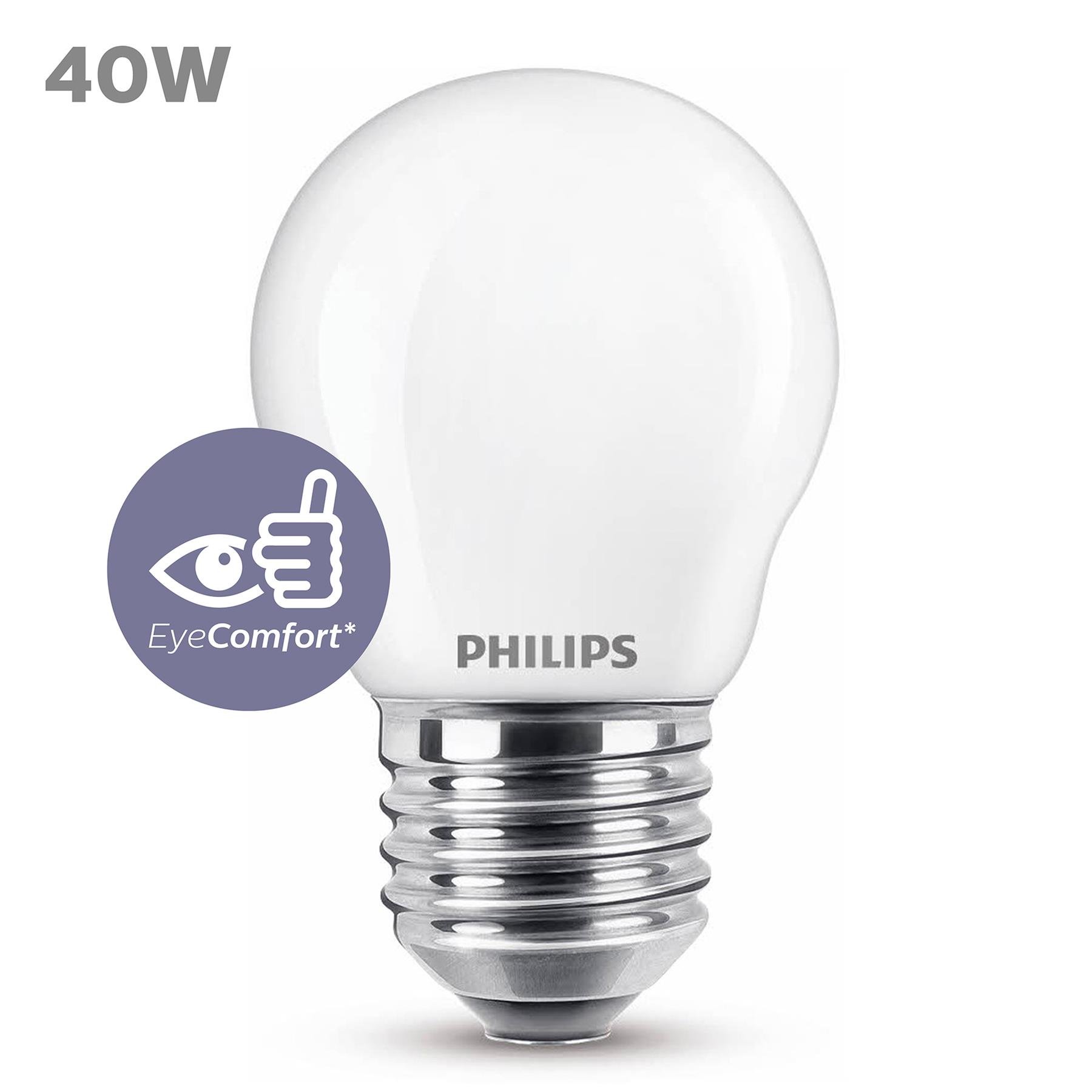 Philips LED Kogellamp Mat 40W E27 Warm Wit Licht