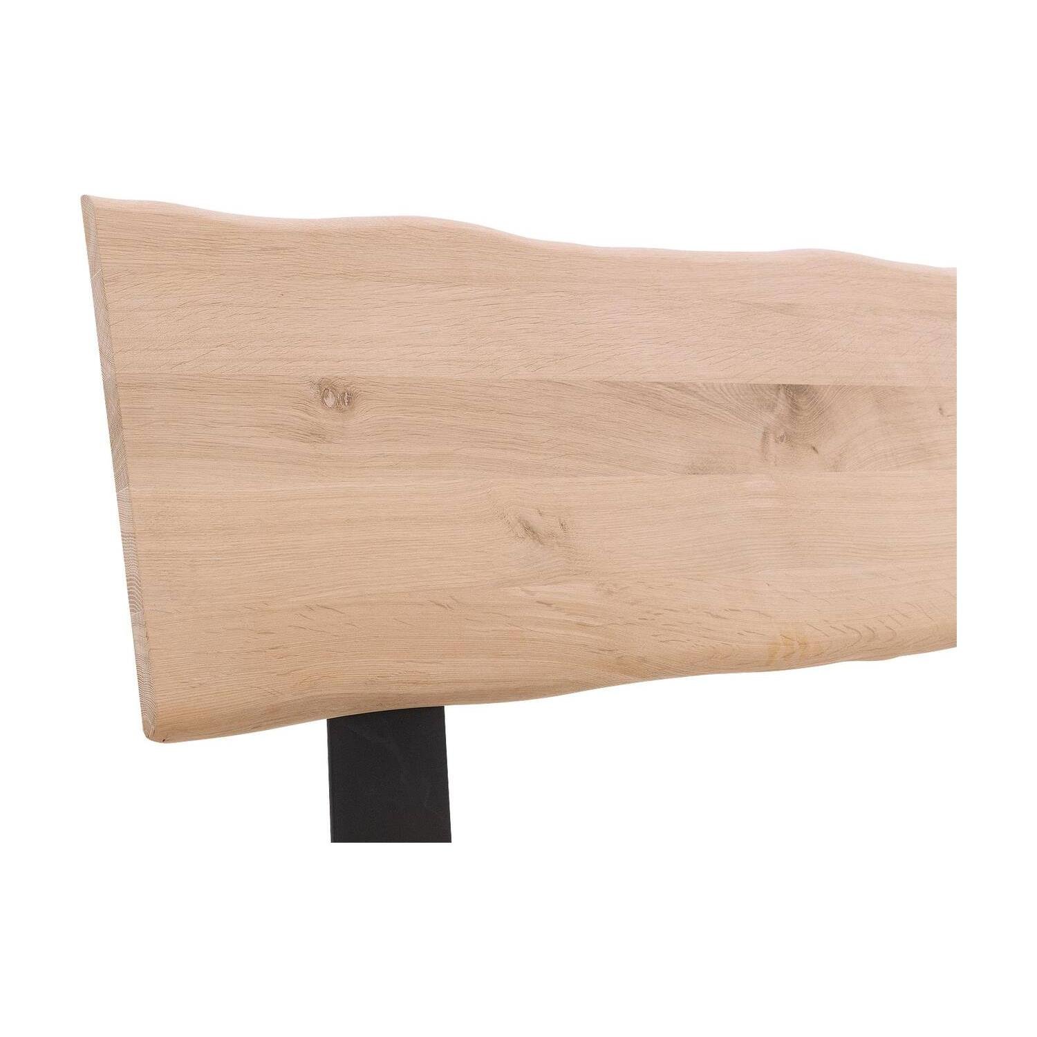 Goossens Bedframe Slade, Bedframe 180 x 220 cm hoofdbord organisch
