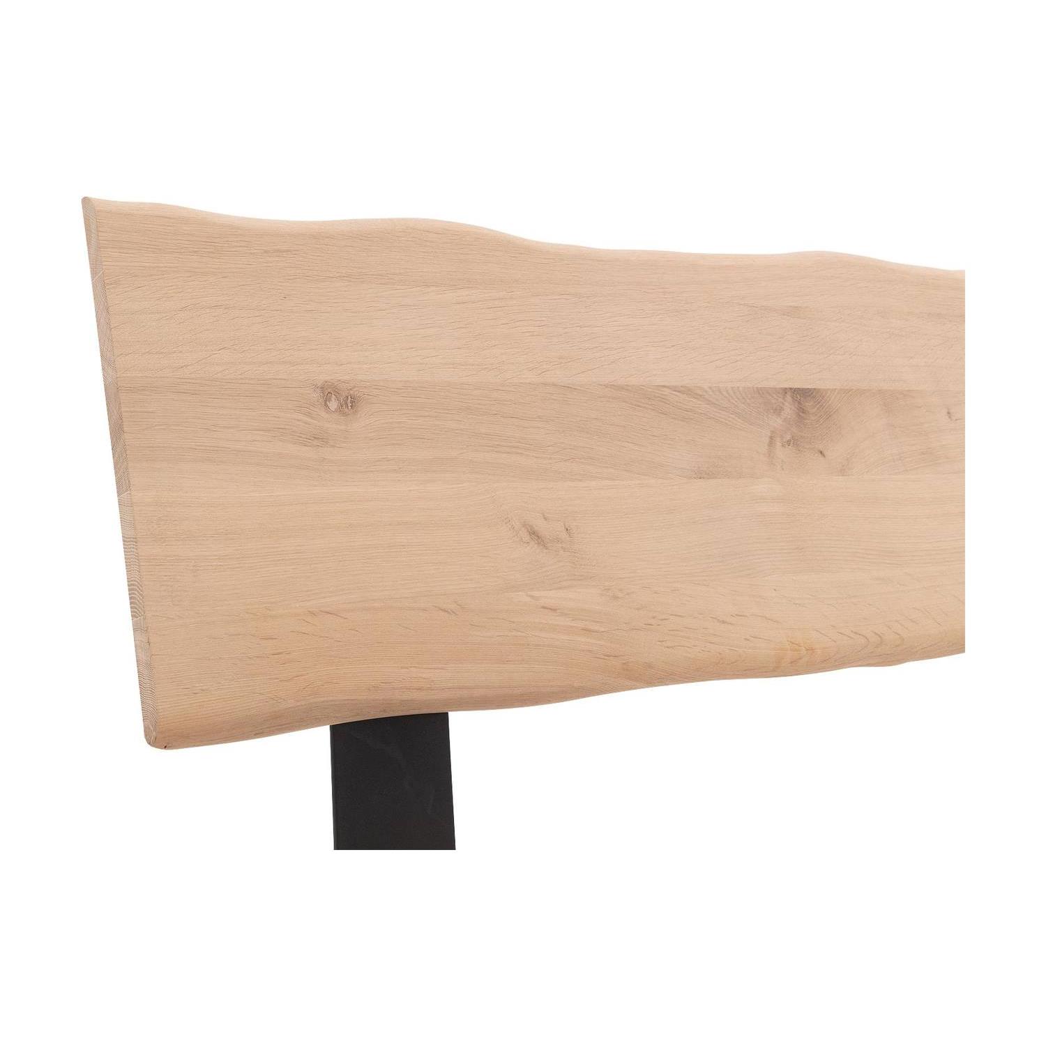 Goossens Bedframe Slade, Bedframe 180 x 220 cm hoofdbord organisch