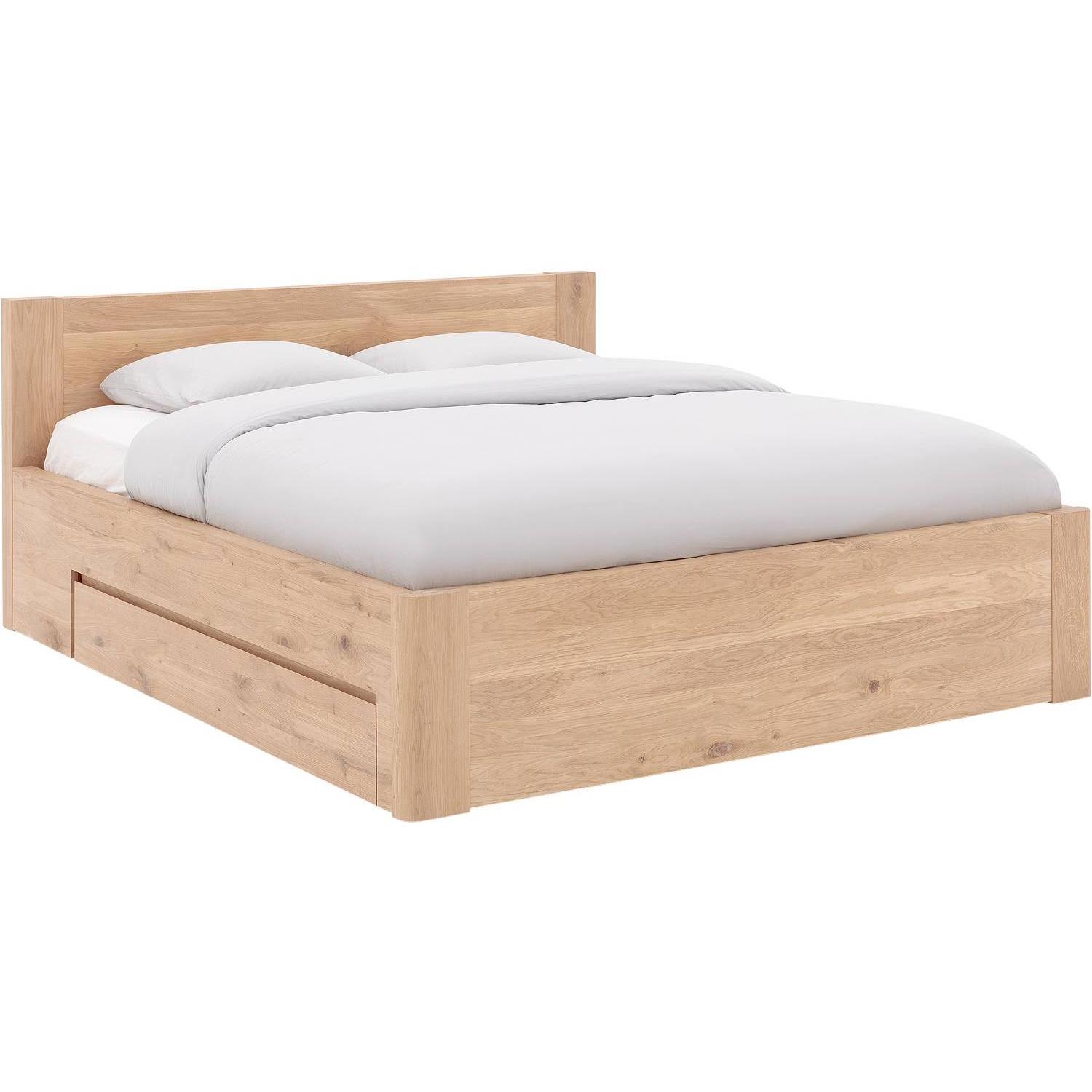 Goossens Bedframe Bibi - 180 x 220 - Eiken naturel - Hout
