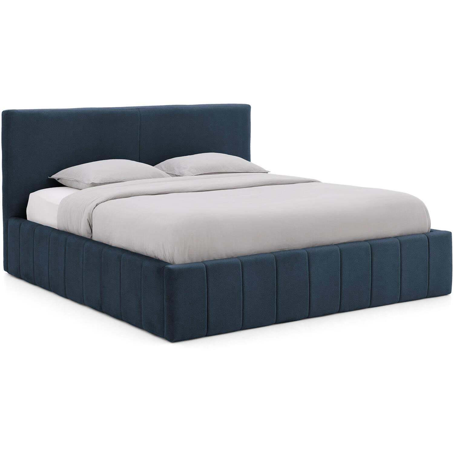 Goossens Bedframe Carte - 140 x 200 - Velours blauw|marine 13 -